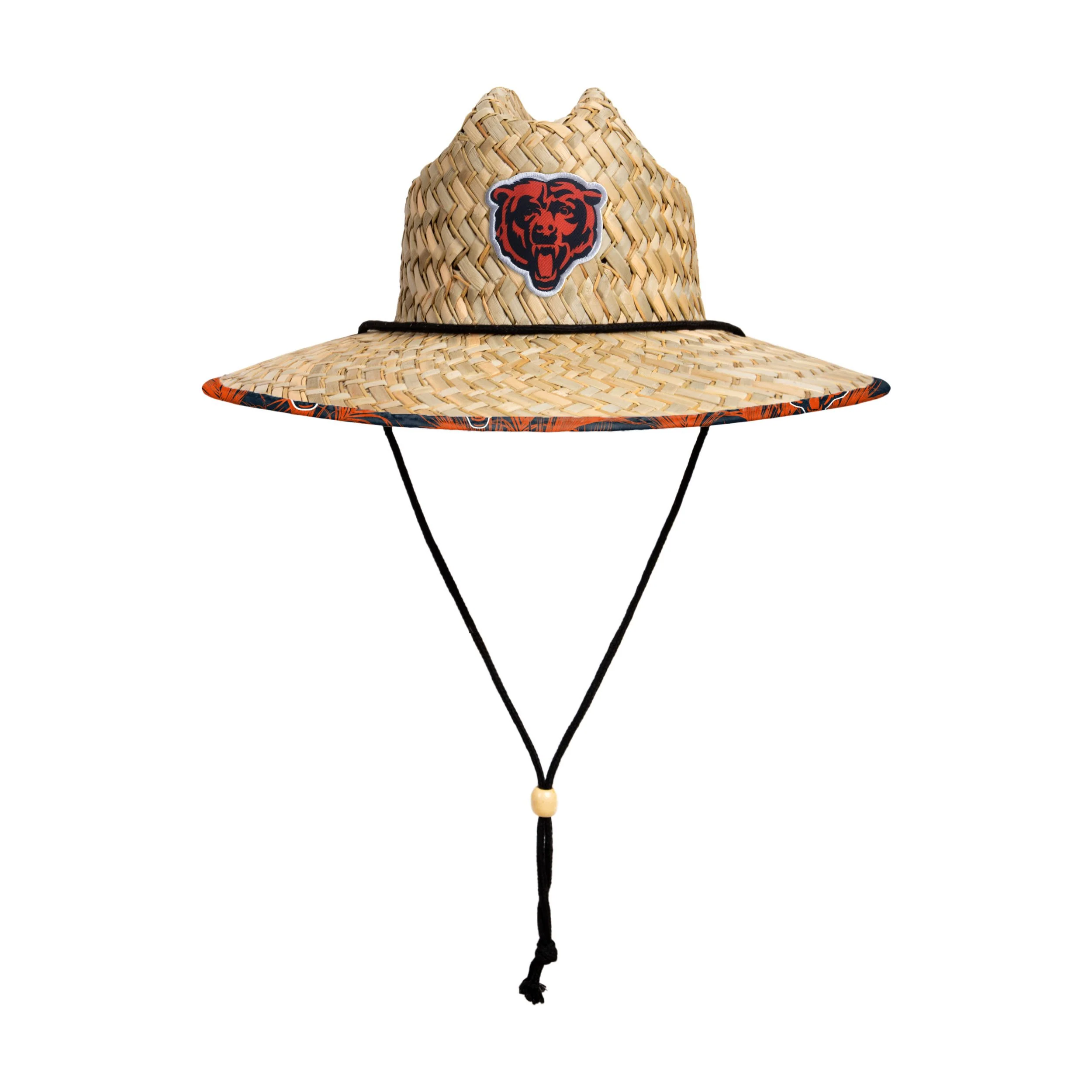 Chicago Bears NFL Floral Straw Hat - Image 3
