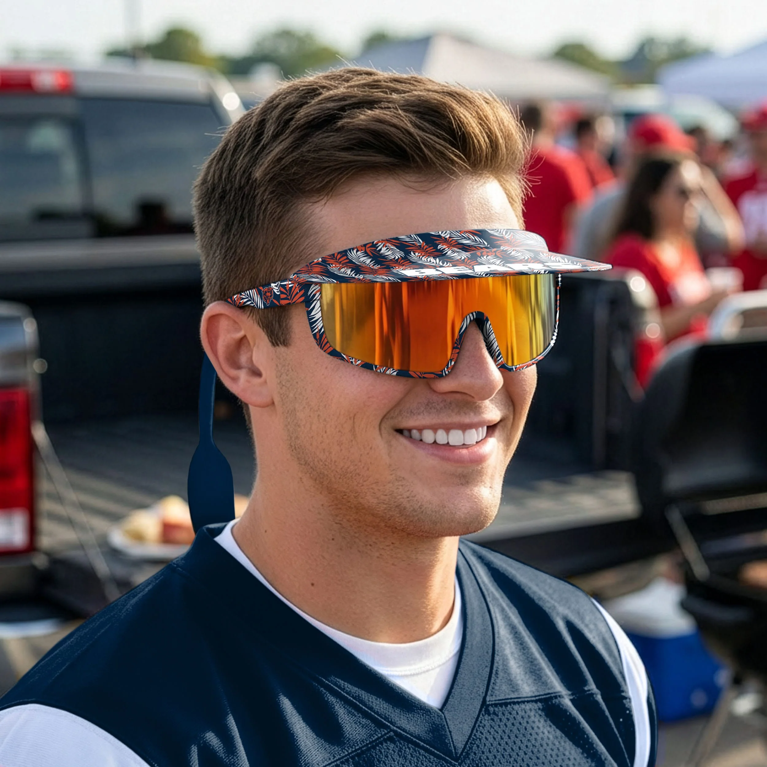 Chicago Bears NFL Floral Visor Sunglasses - Image 4