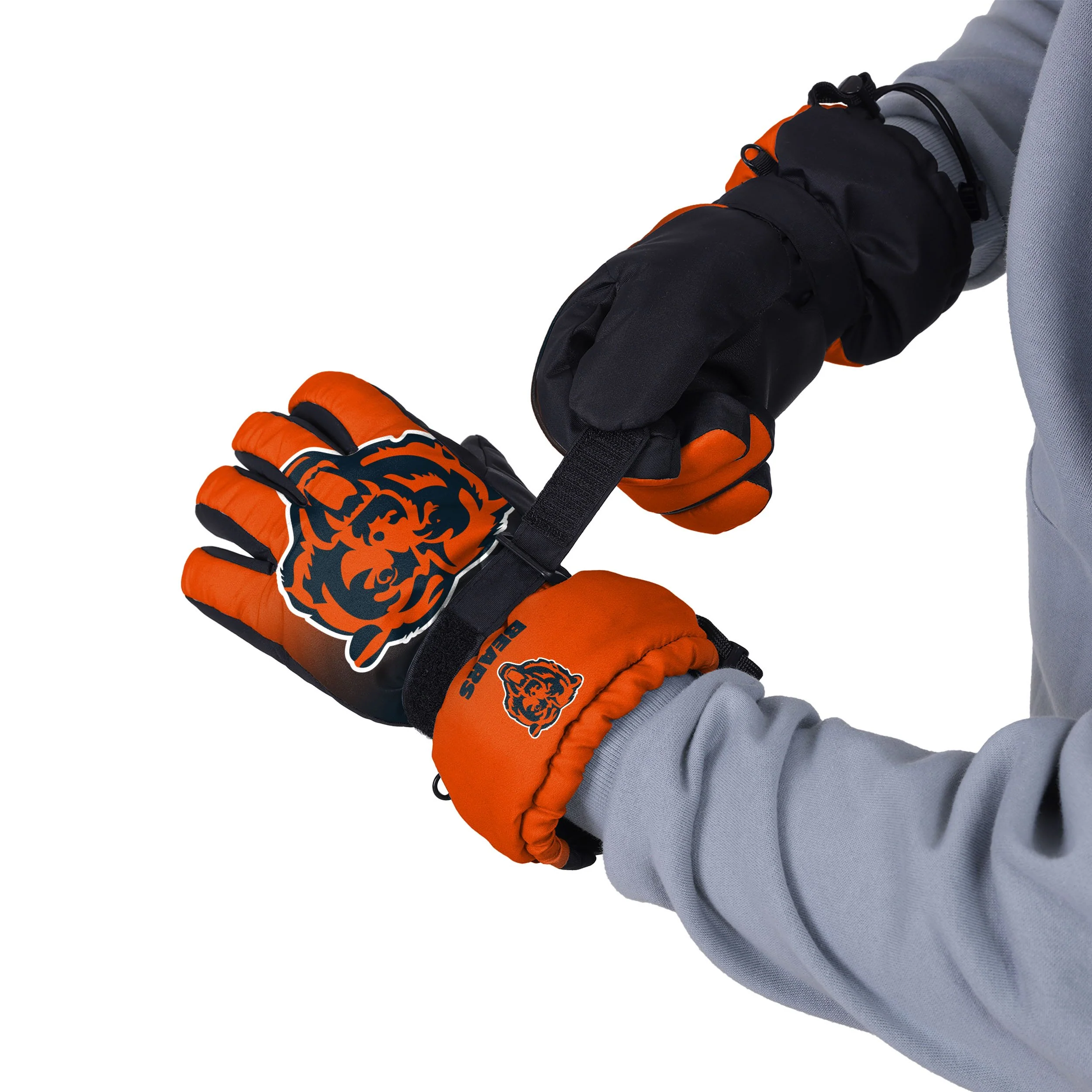 Chicago Bears NFL Gradient Big Logo Insulated Gloves - Image 2