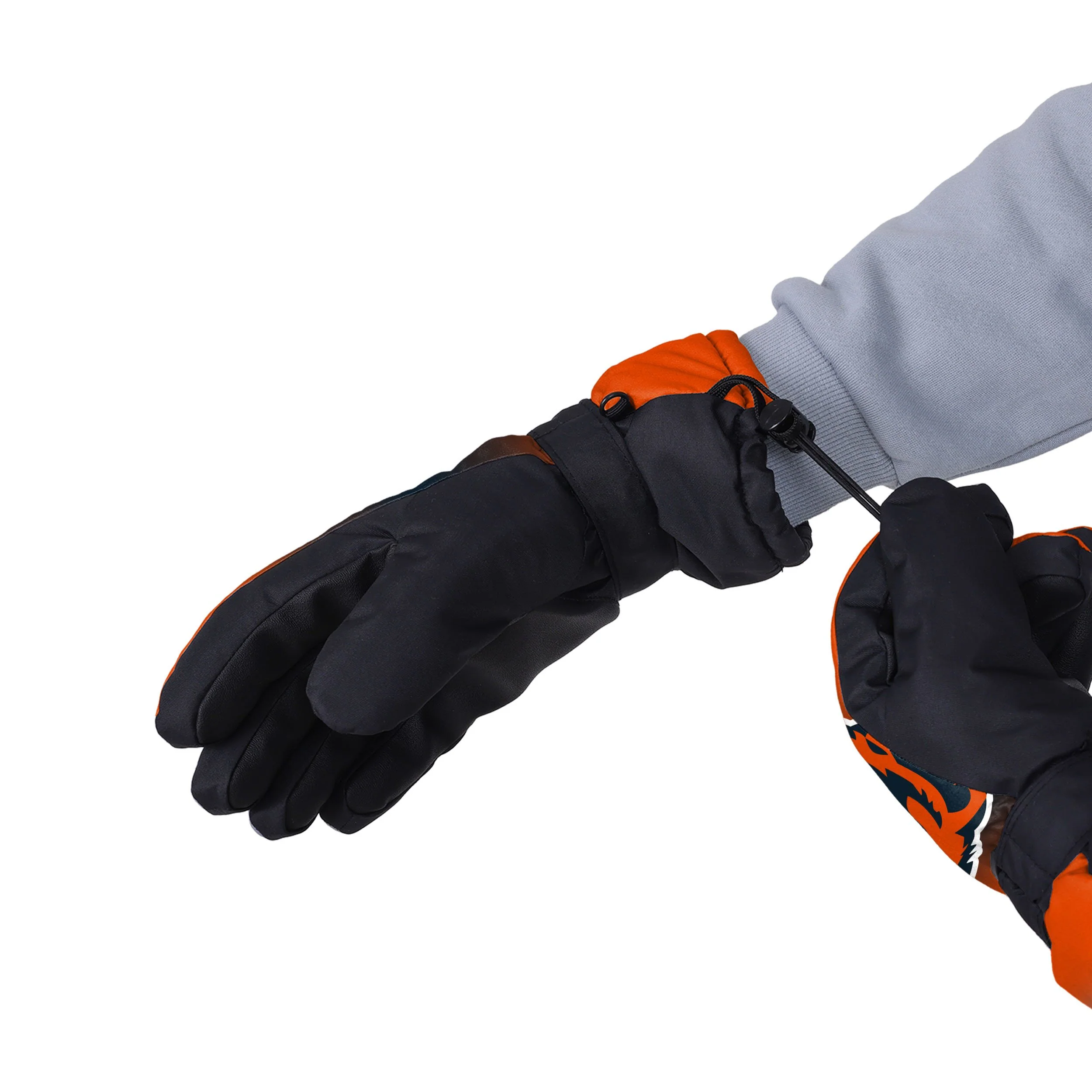 Chicago Bears NFL Gradient Big Logo Insulated Gloves - Image 3