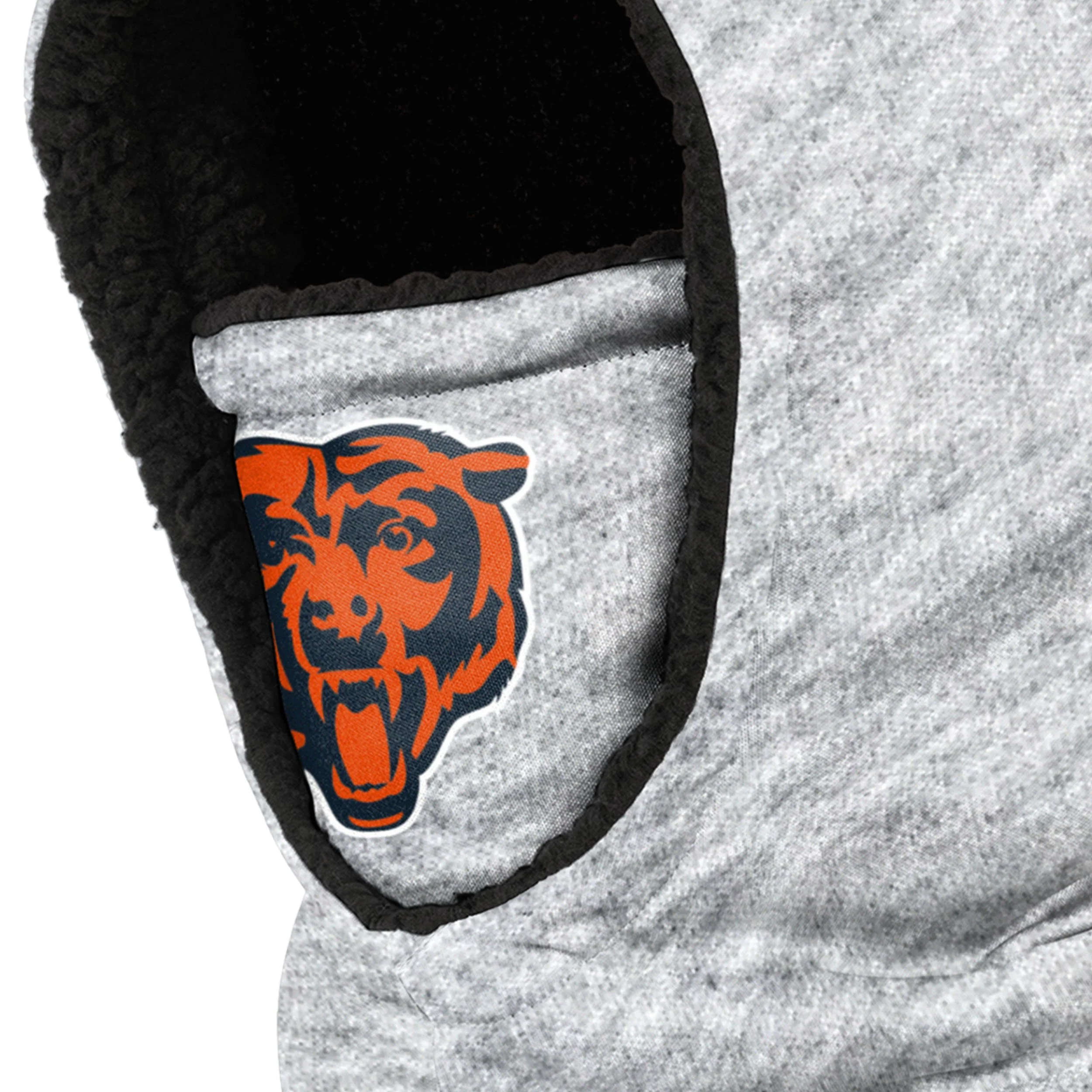Chicago Bears NFL Heather Grey Big Logo Hooded Gaiter - Image 3