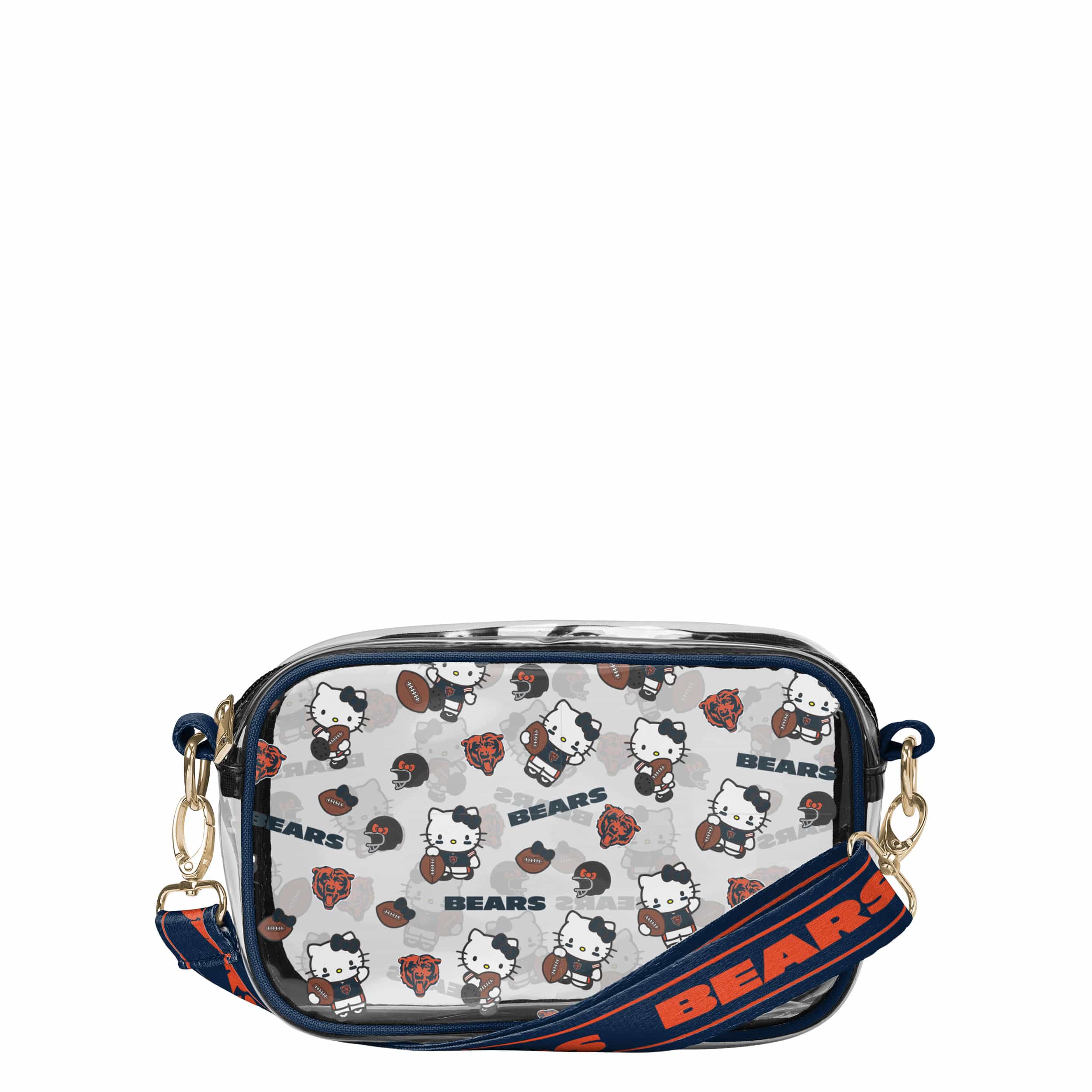 Chicago Bears NFL Hello Kitty® Clear Crossbody Bag - (PREORDER - SHIPS MID JUNE)