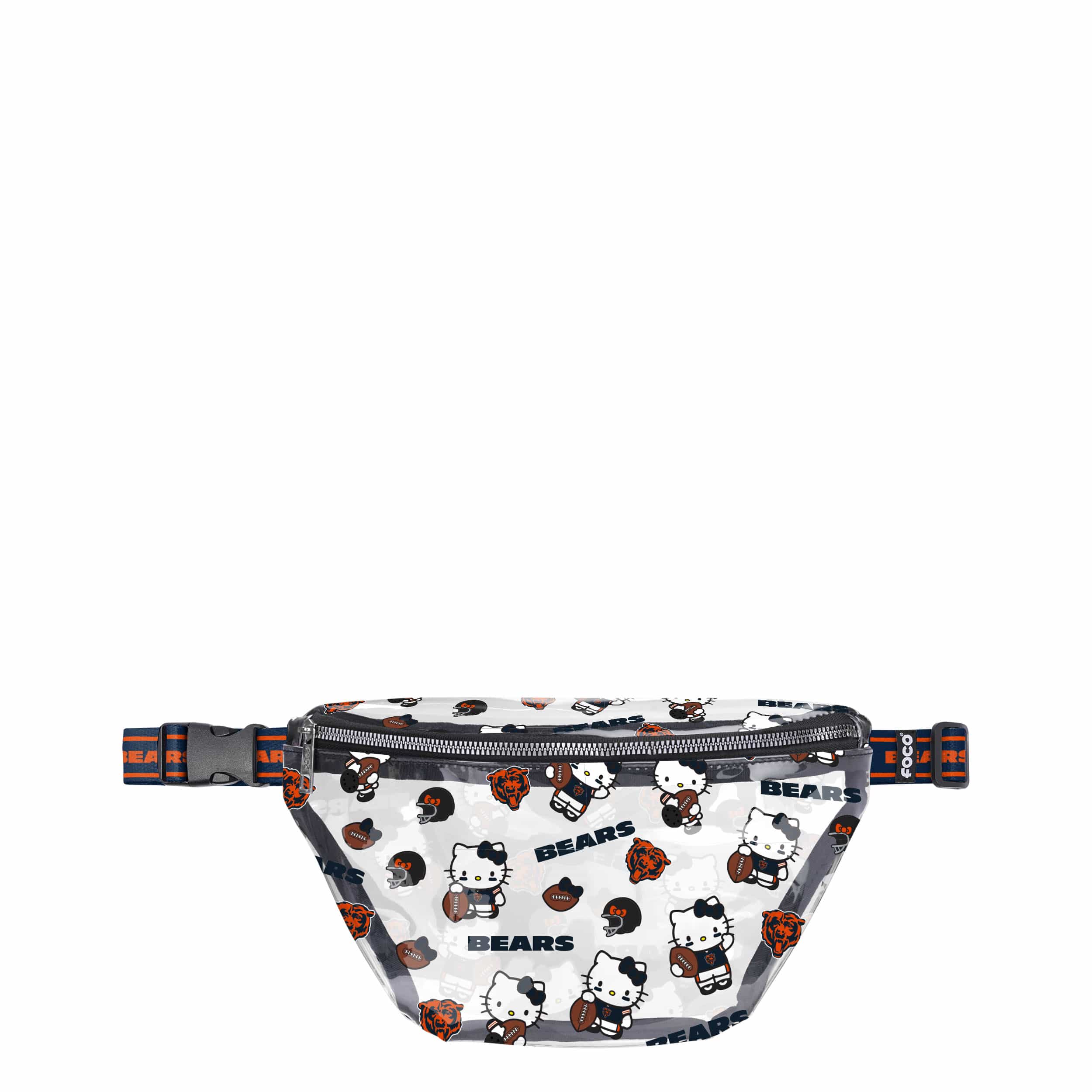 Chicago Bears NFL Hello Kitty® Clear Fanny Pack (PREORDER - SHIPS MID JULY)