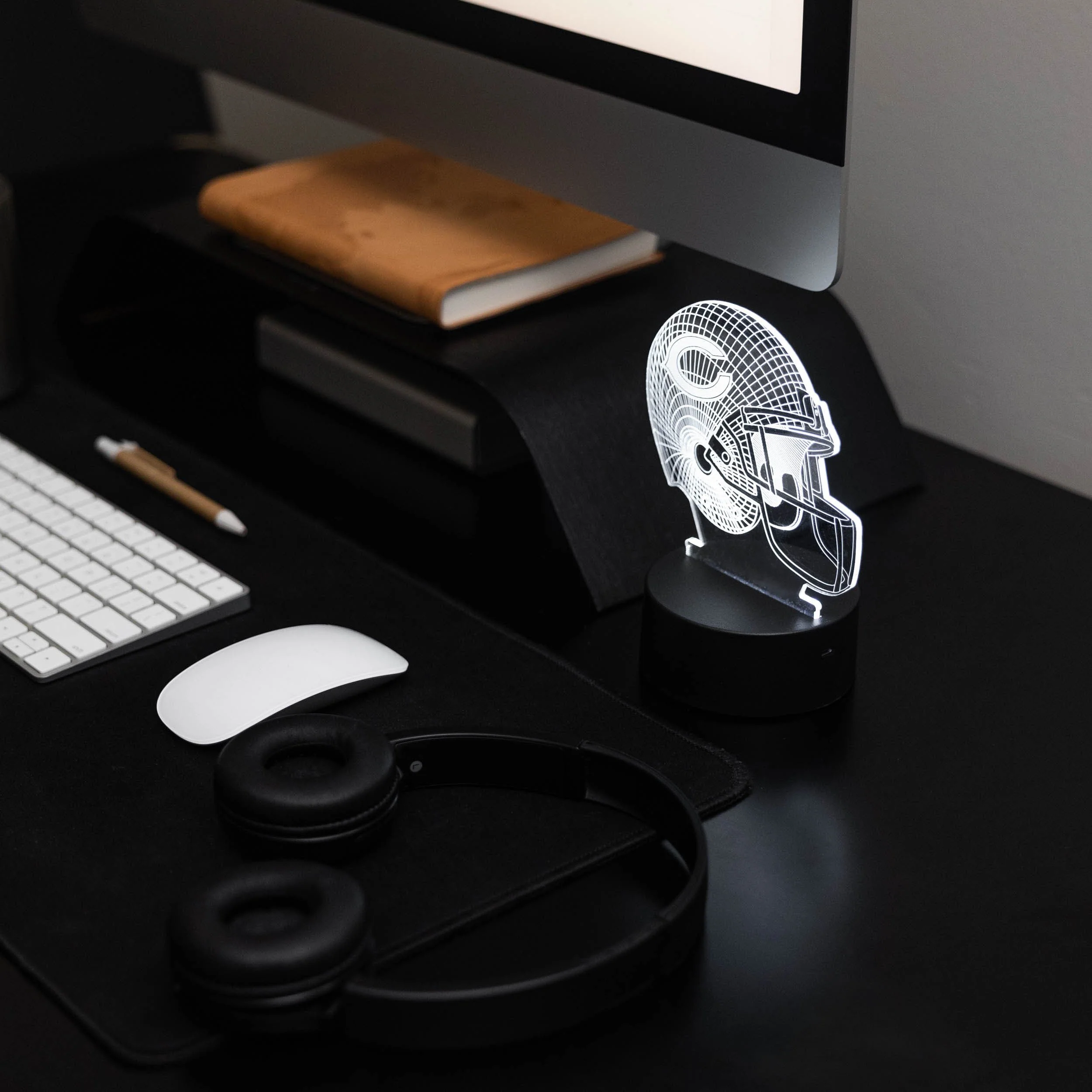 Chicago Bears NFL Helmet Desk Light - Image 2