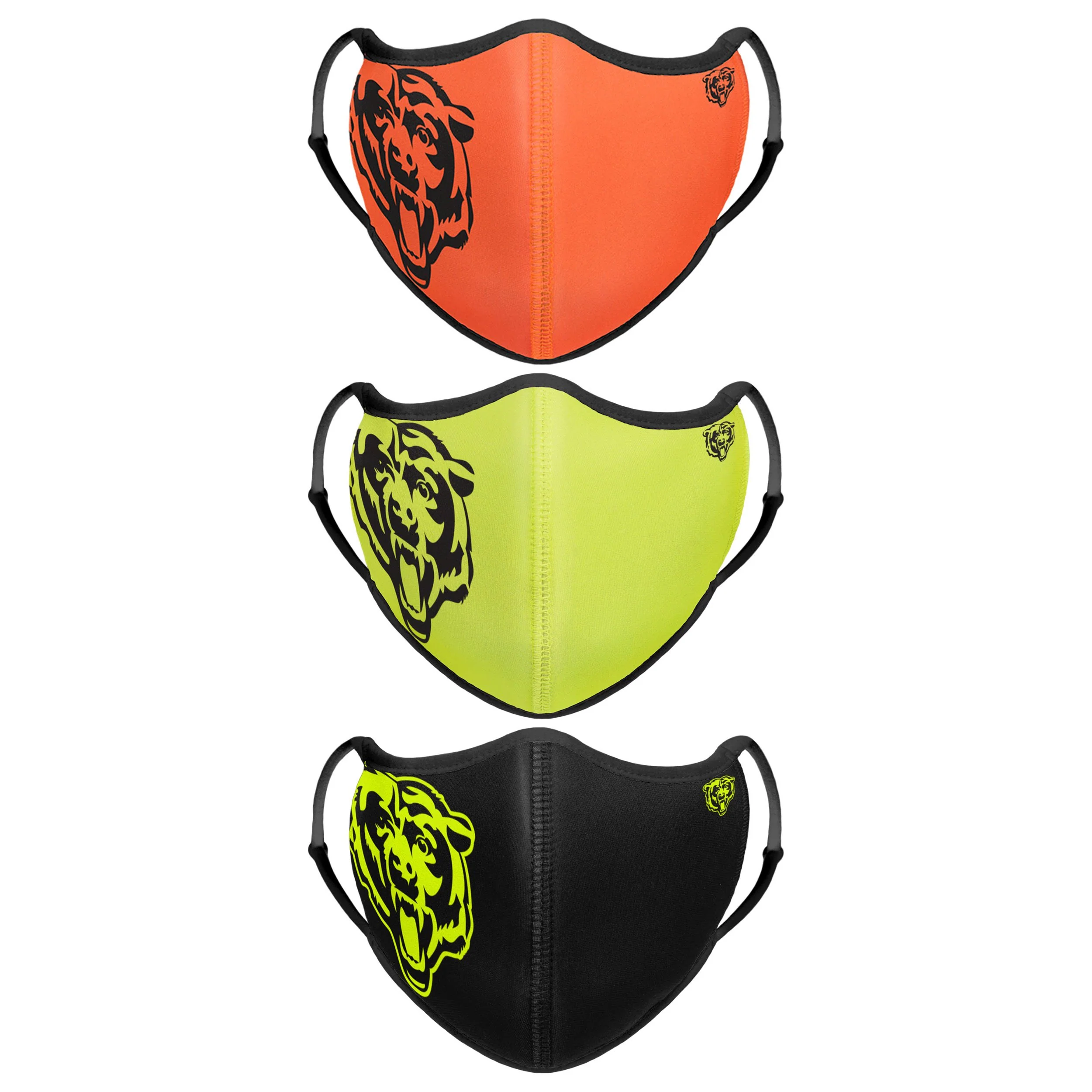 Chicago Bears NFL Highlights Sport 3 Pack Face Cover
