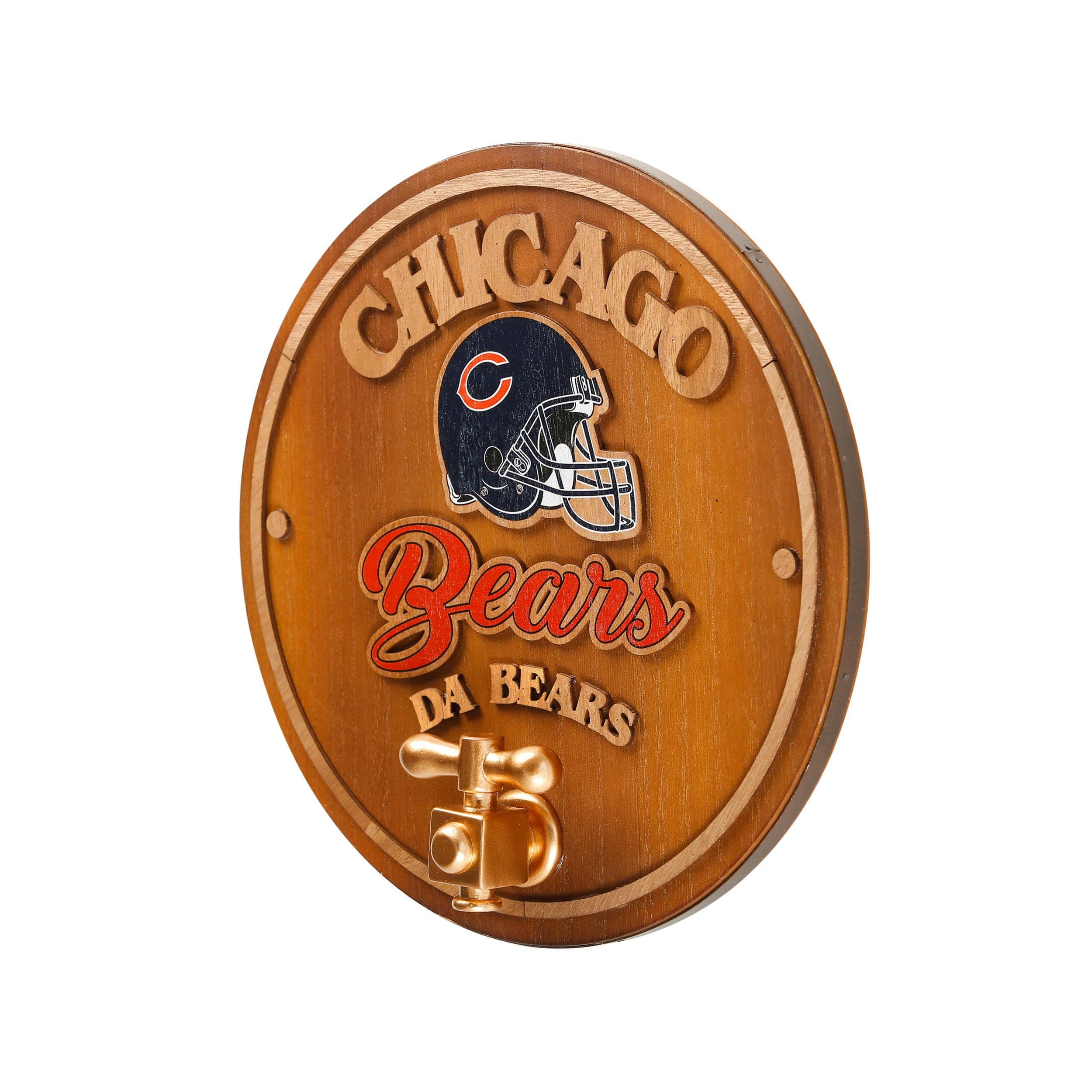 Chicago Bears NFL Keg Tap Sign - Image 2