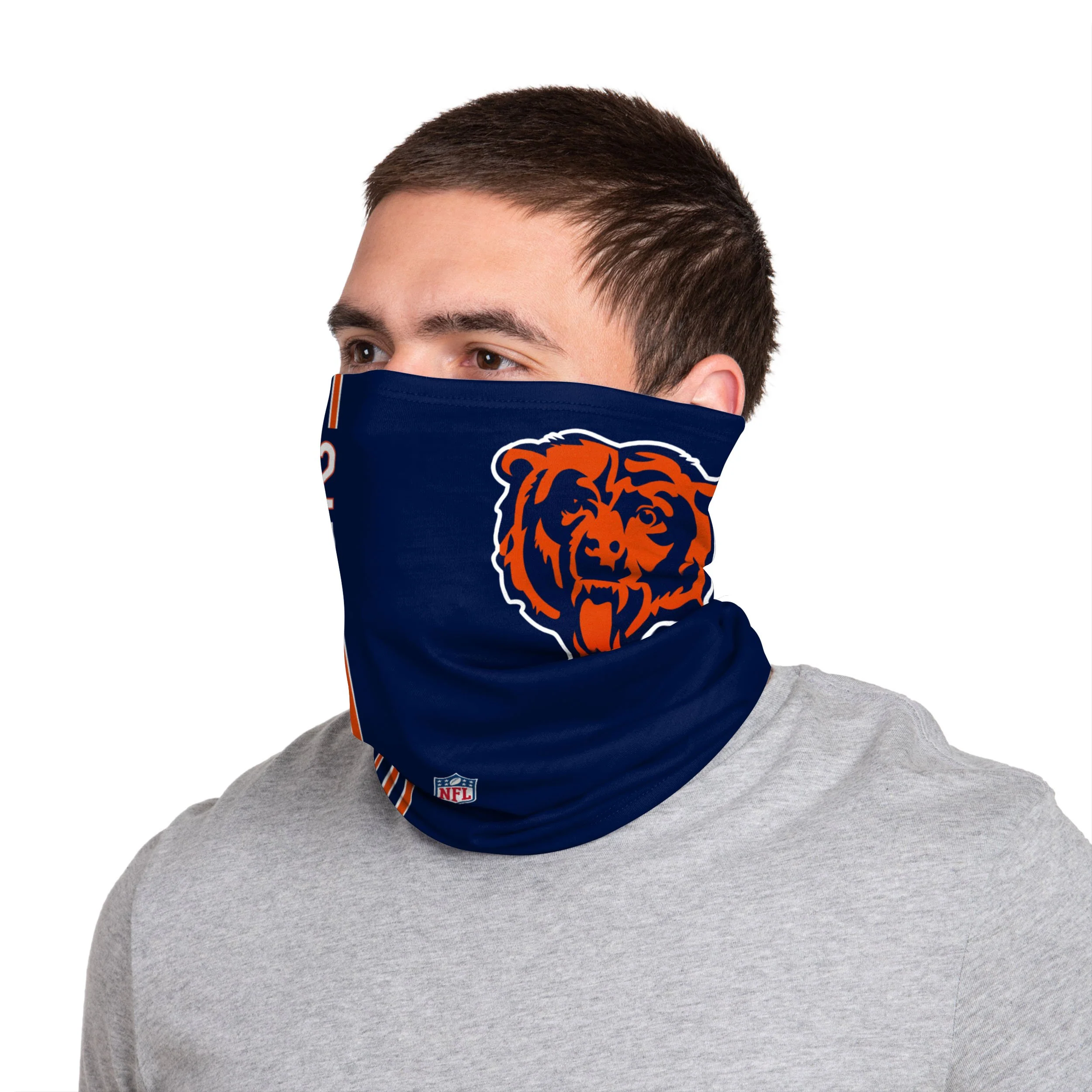 Chicago Bears NFL Khalil Mack On-Field Sideline Logo Gaiter Scarf - Image 2