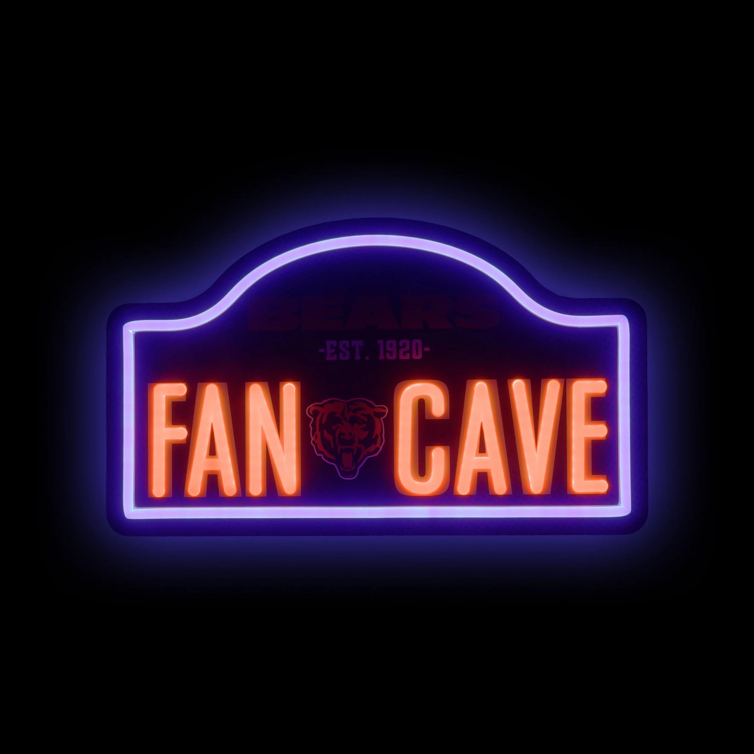 Chicago Bears NFL LED Neon Fancave Sign - Image 2