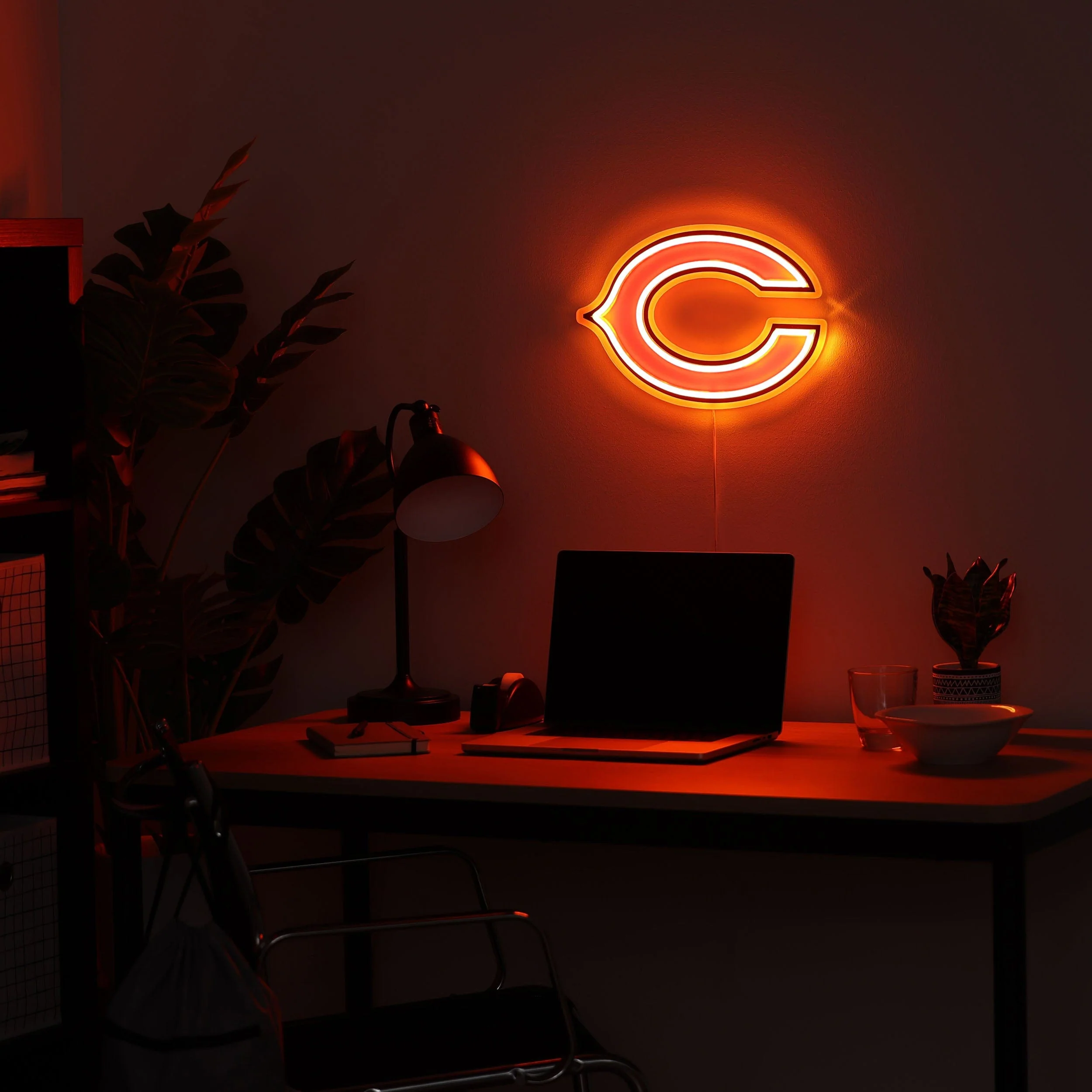 Chicago Bears NFL LED Neon Light Up Team Logo Sign - Image 3