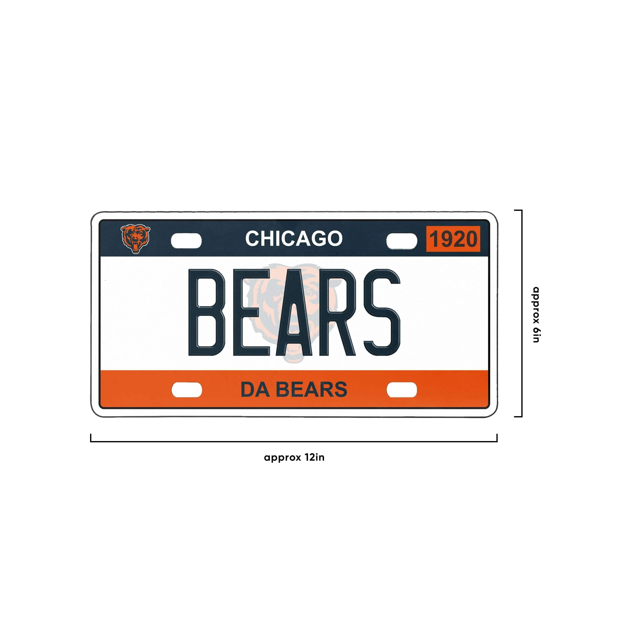 Chicago Bears NFL License Plate Wall Sign - Image 4