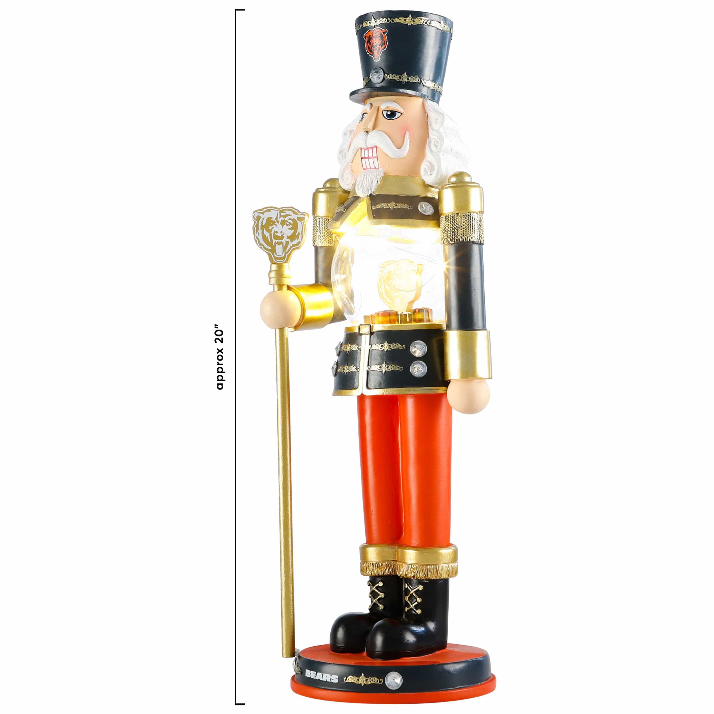 Chicago Bears NFL Light Up Nutcracker - Image 3