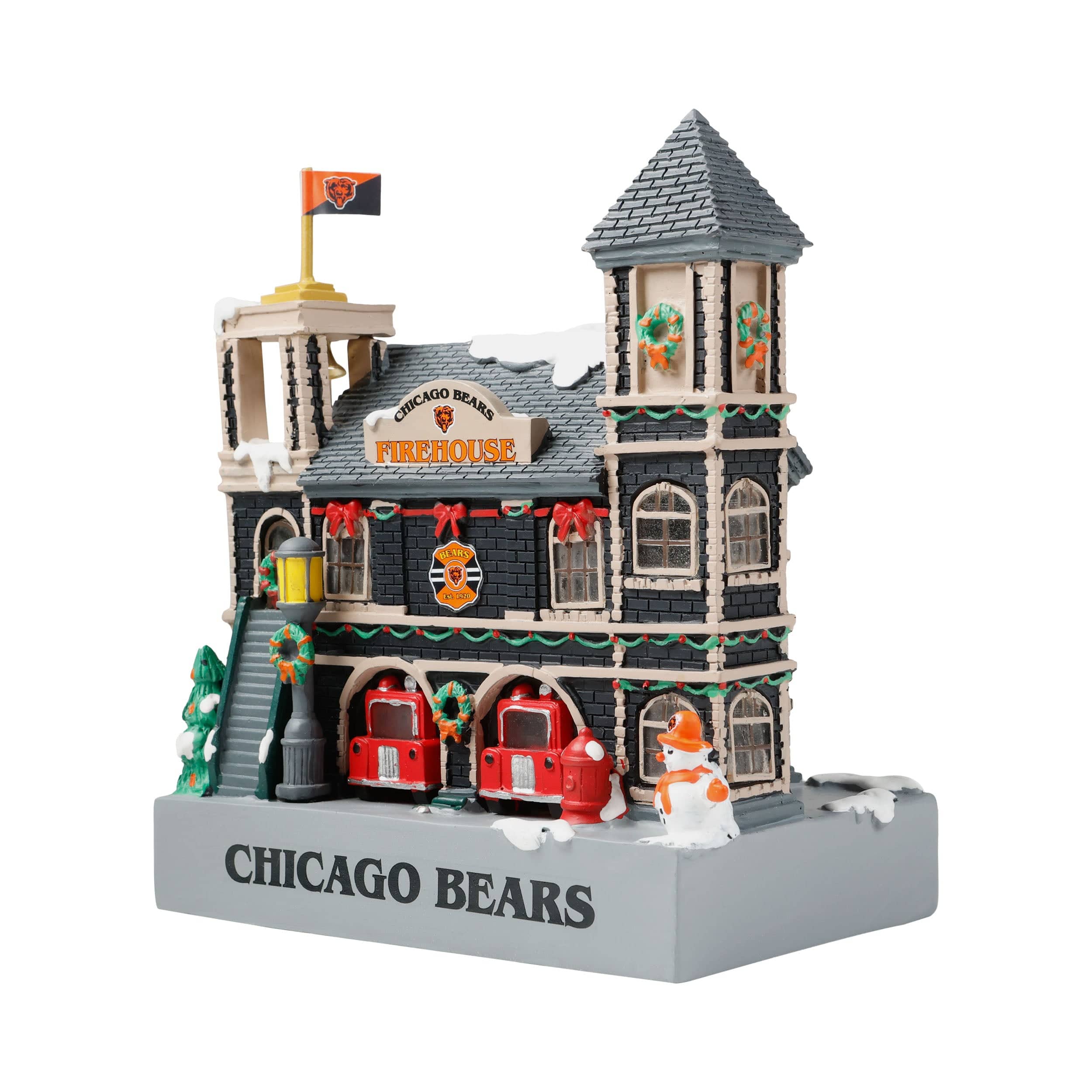 Chicago Bears NFL Light Up Resin Team Firehouse - Image 4