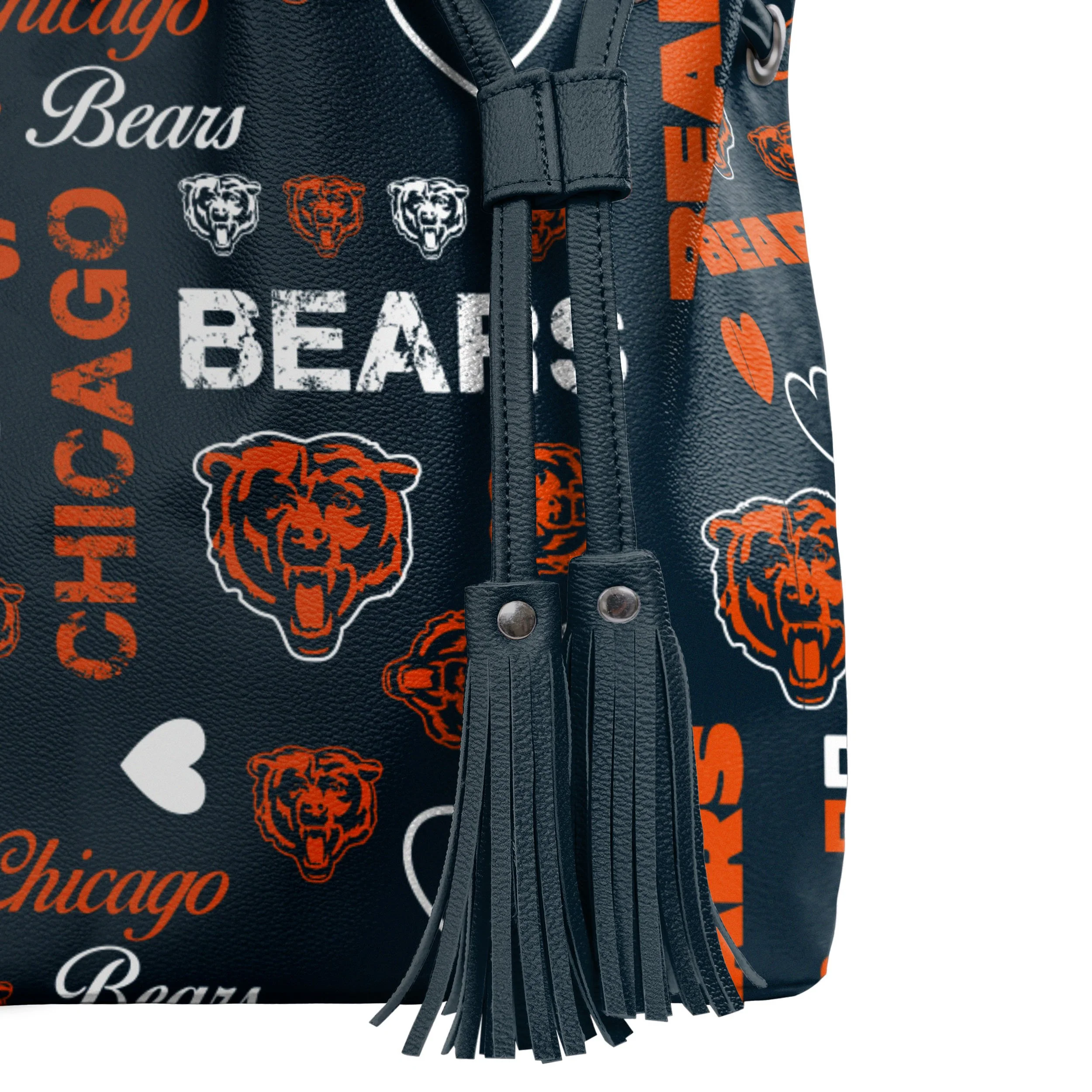 Chicago Bears NFL Logo Love Cinch Purse - Image 4