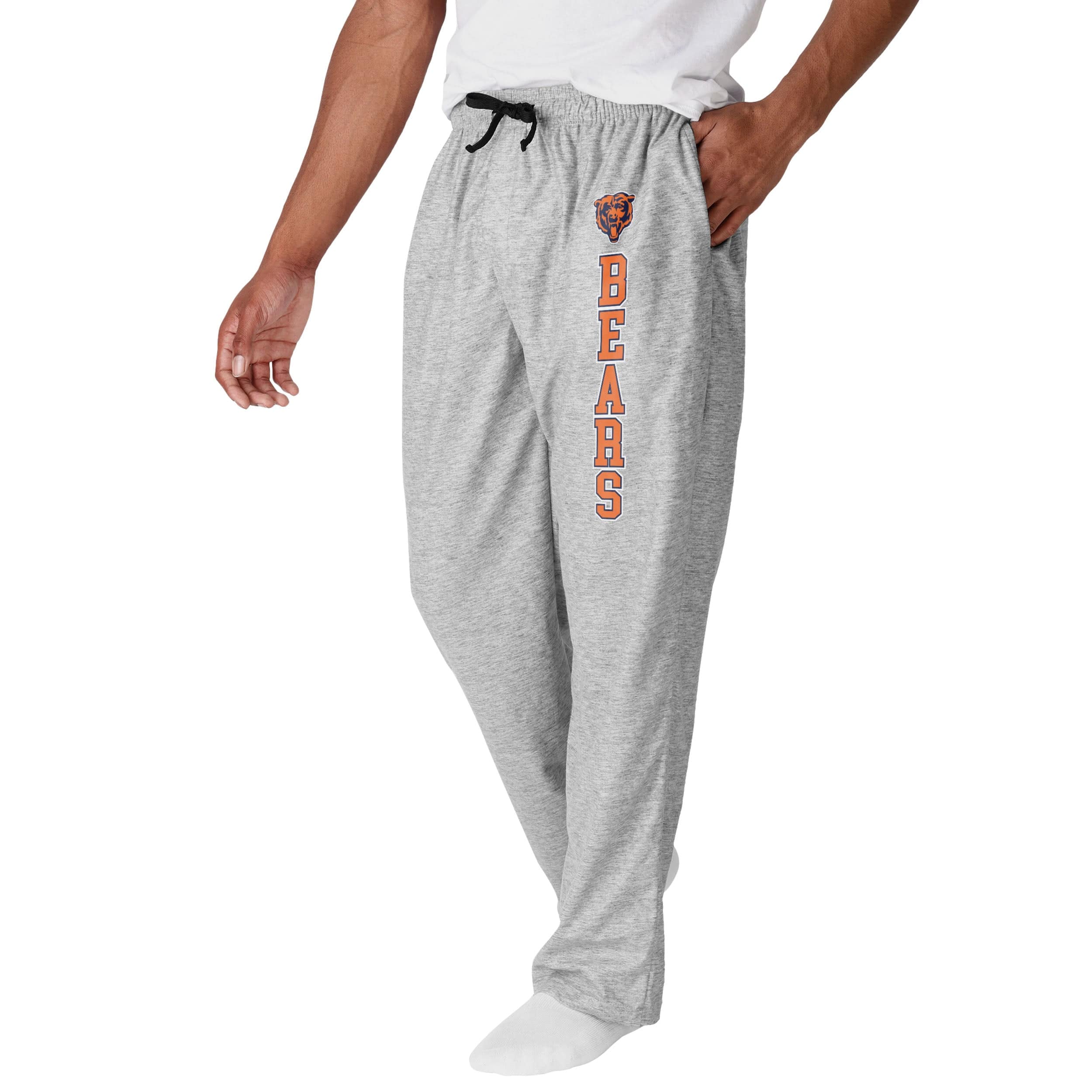 Chicago Bears NFL Mens Athletic Gray Lounge Pants