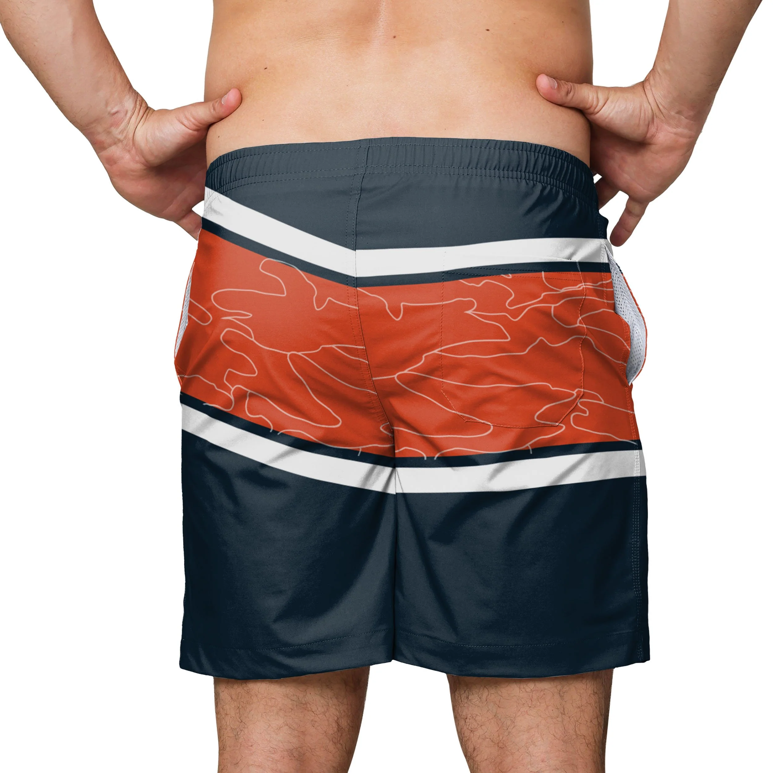 Chicago Bears NFL Mens Big Wordmark Swimming Trunks - Image 3