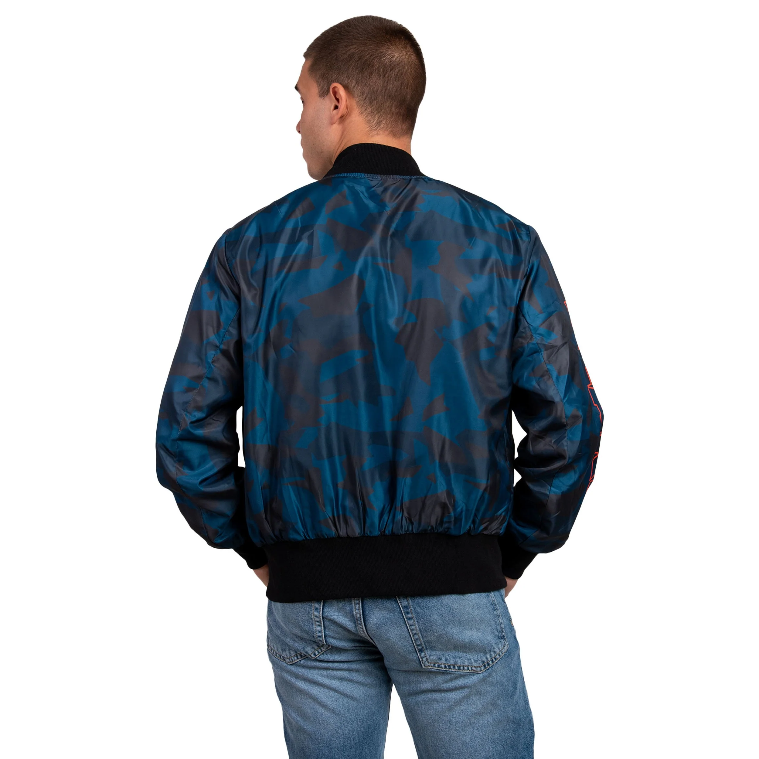 Chicago Bears NFL Mens Camo Bomber Jacket - Image 5