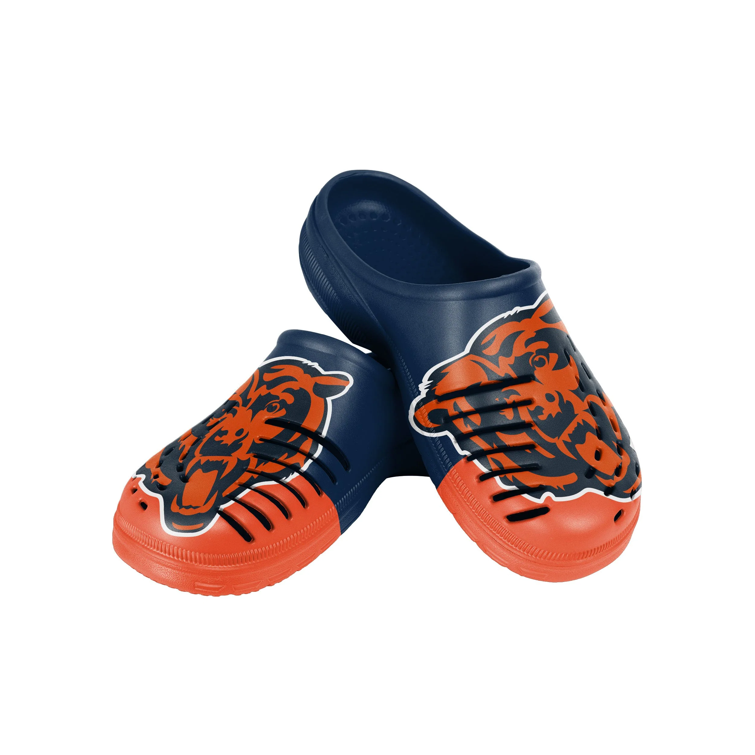 Chicago Bears NFL Mens Colorblock Big Logo Clog