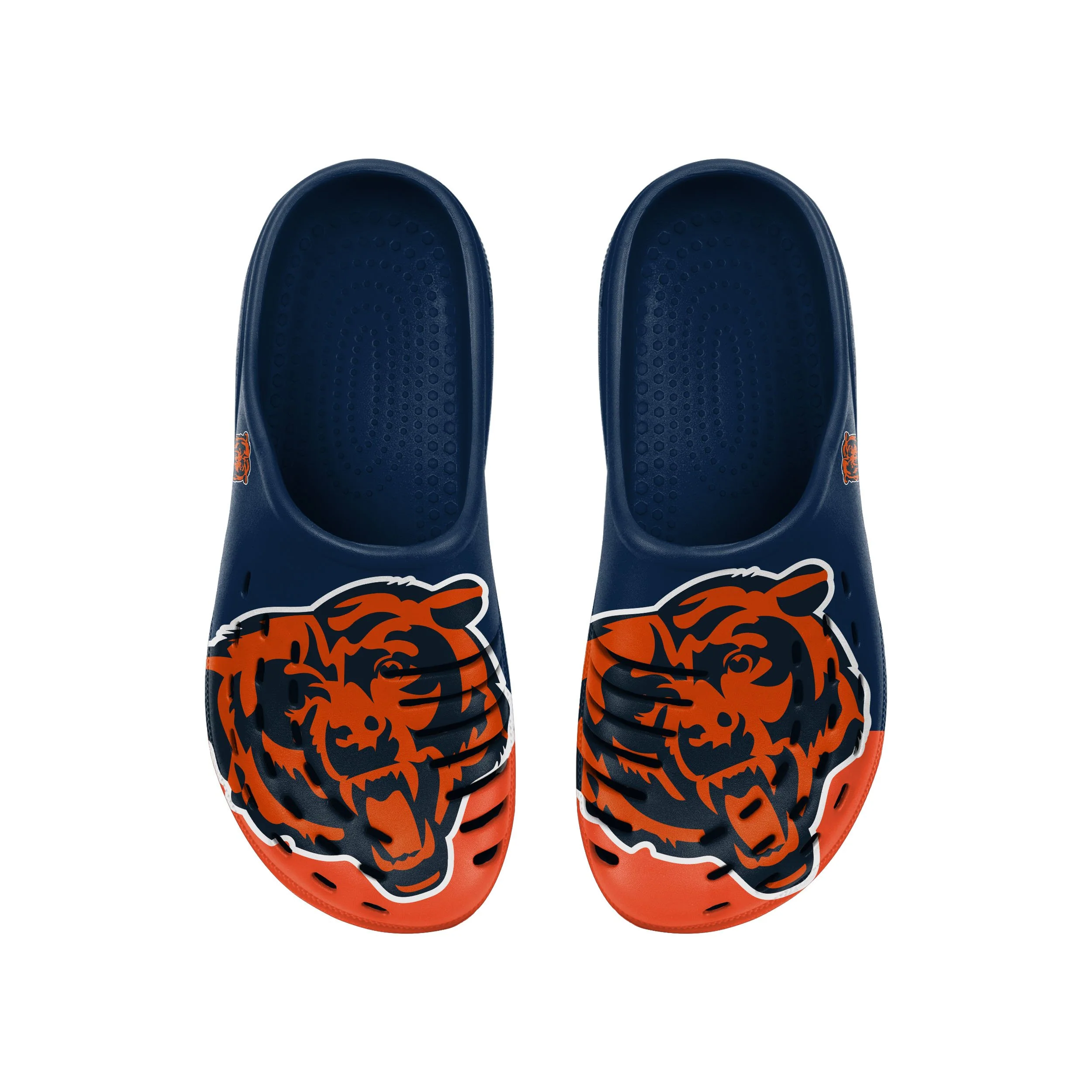 Chicago Bears NFL Mens Colorblock Big Logo Clog - Image 4