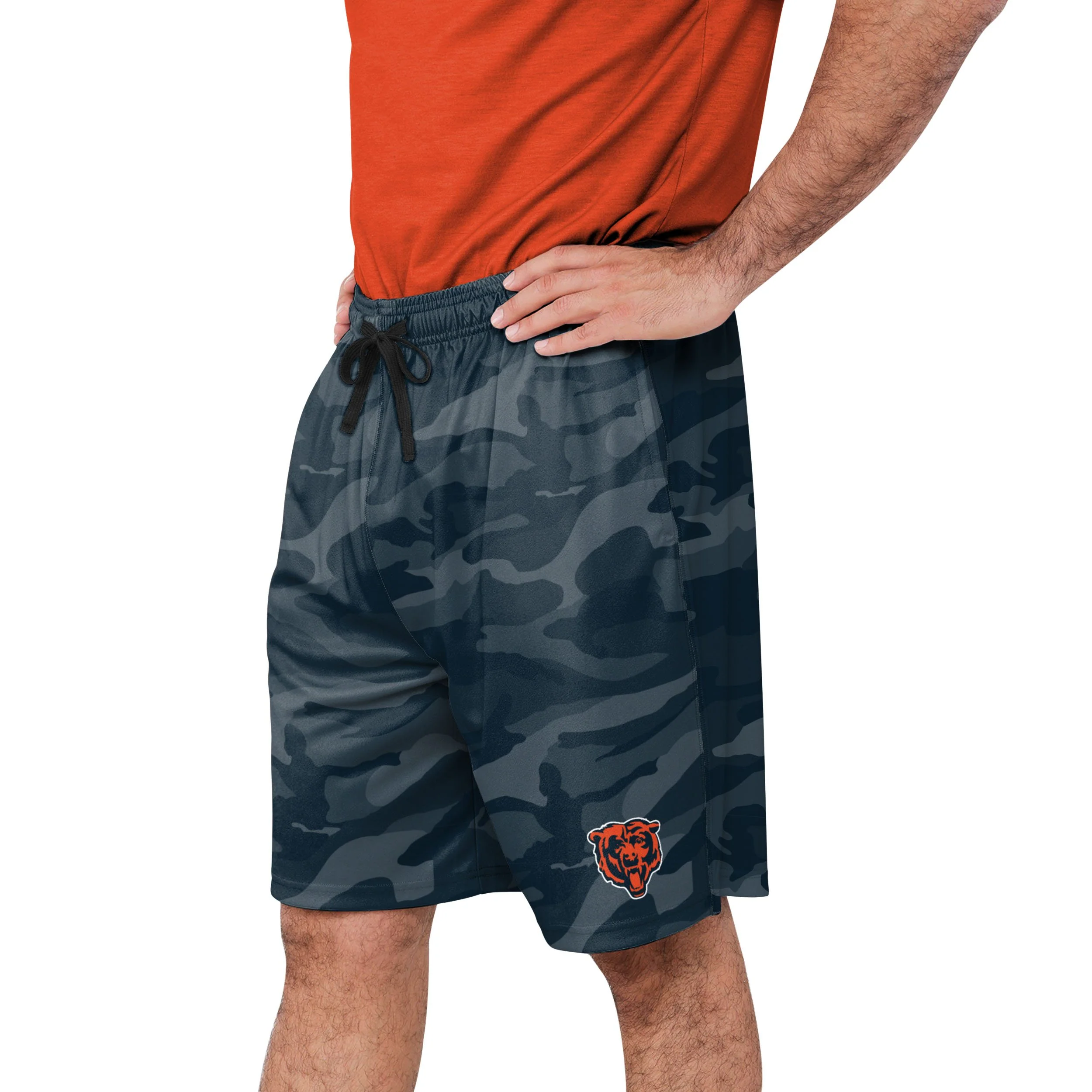 Chicago Bears NFL Mens Cool Camo Training Shorts - Image 2