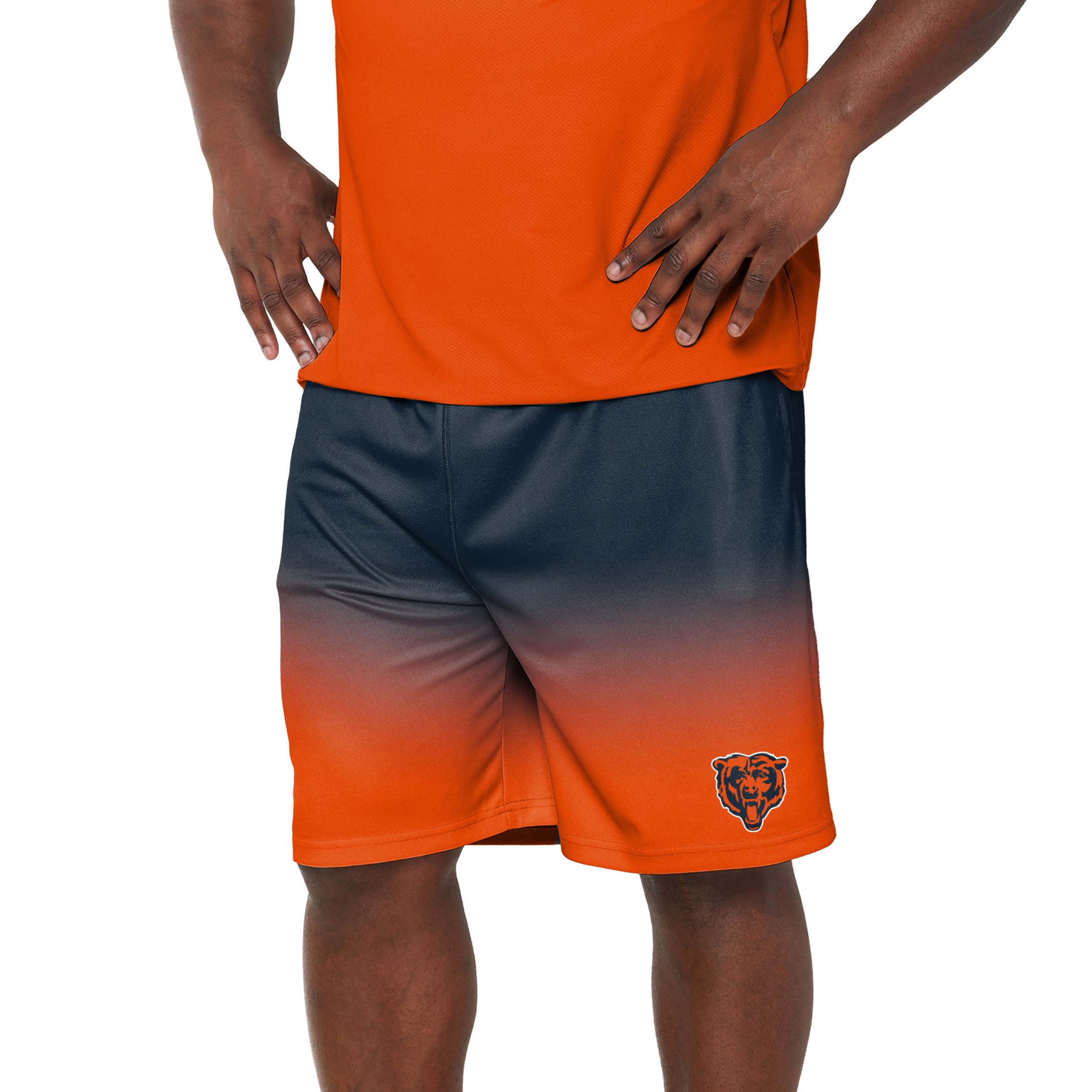 Chicago Bears NFL Mens Game Ready Gradient Training Shorts - Image 2