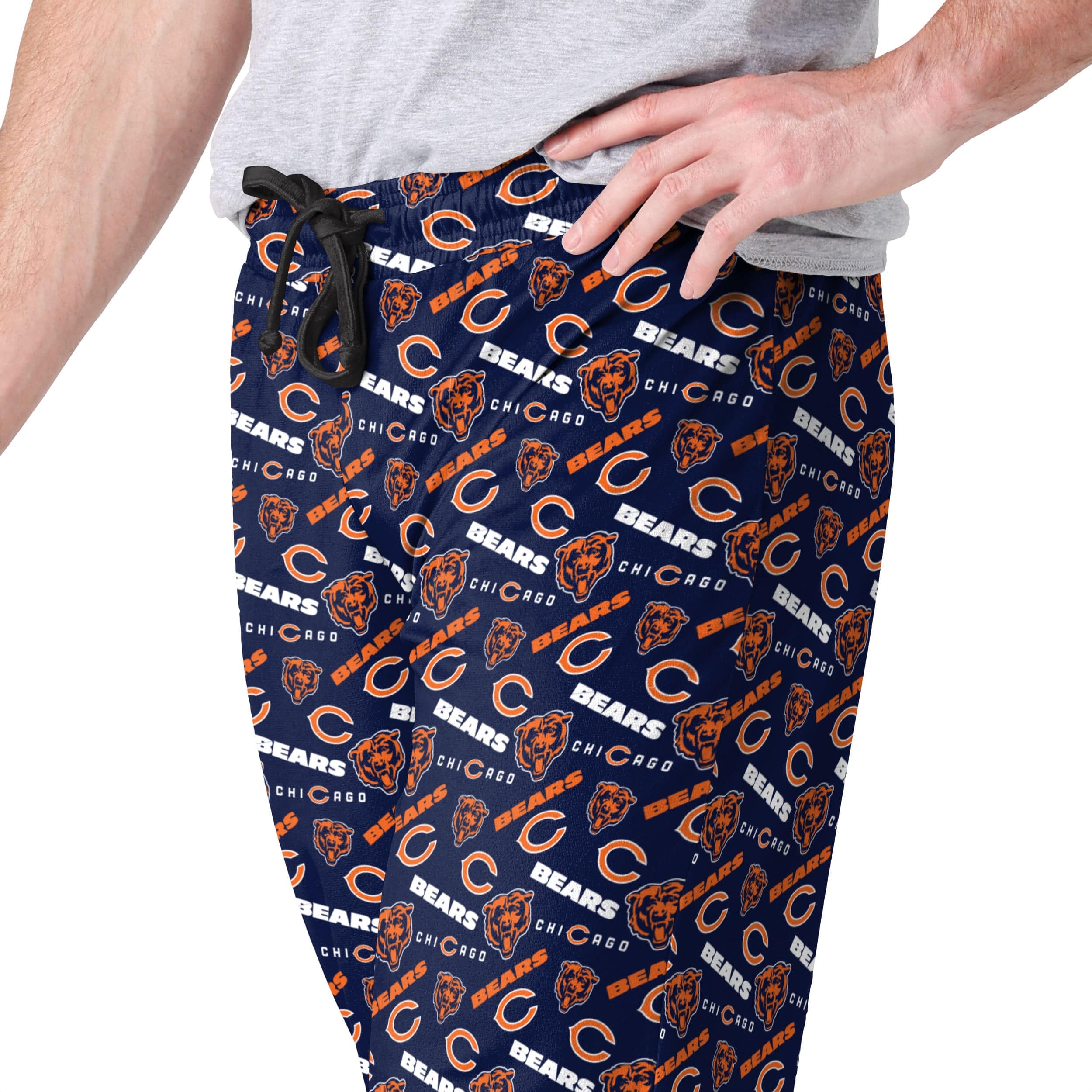 Chicago Bears NFL Mens Repeat Print Lounge Pants - Image 3