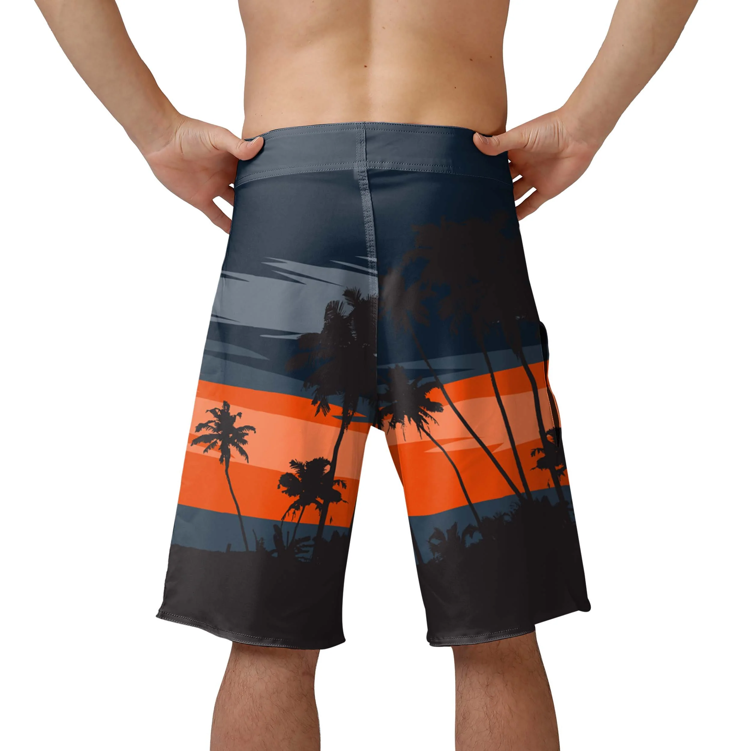 Chicago Bears NFL Mens Sunset Boardshorts - Image 3