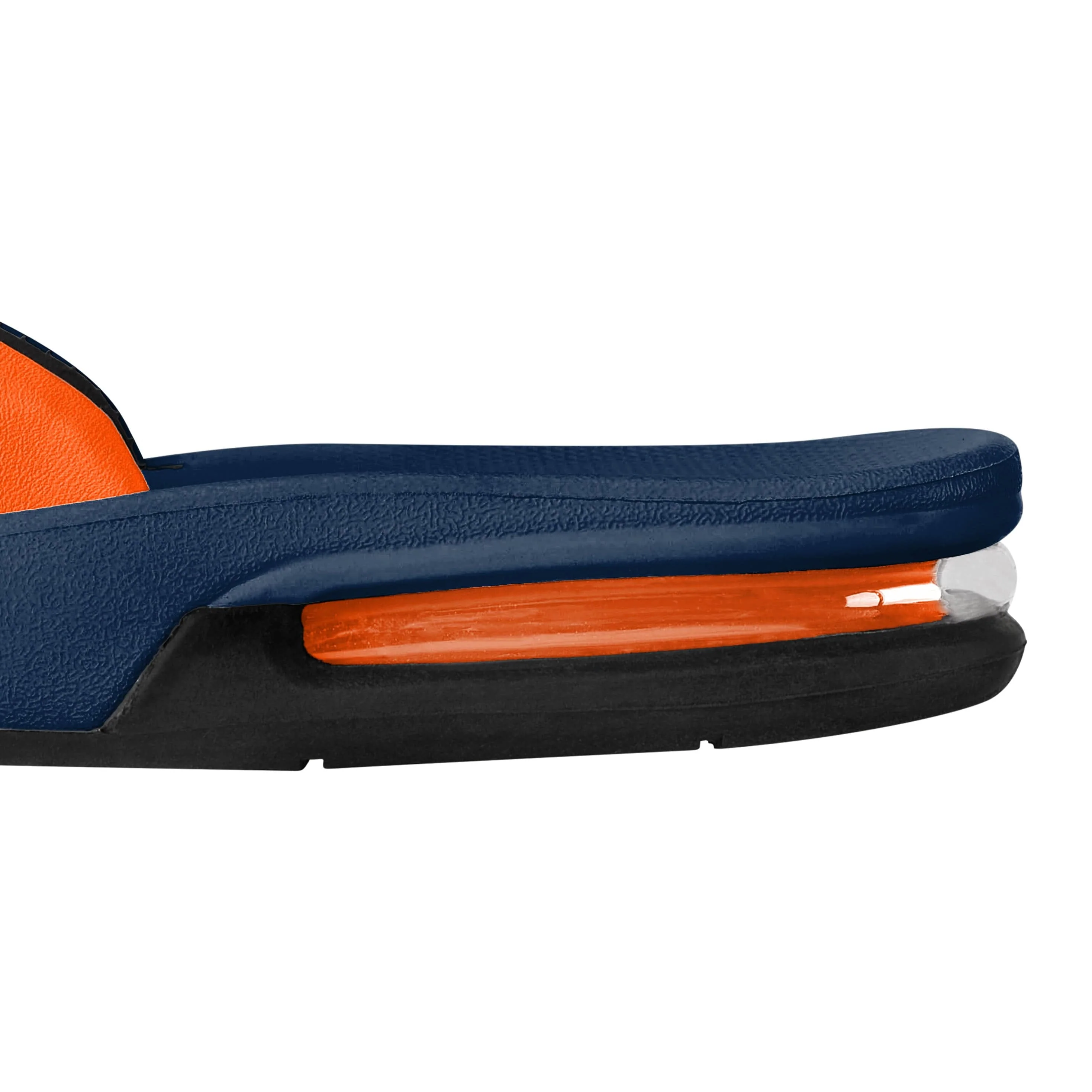 Chicago Bears NFL Mens Team Color Contour Flip Flops - Image 4