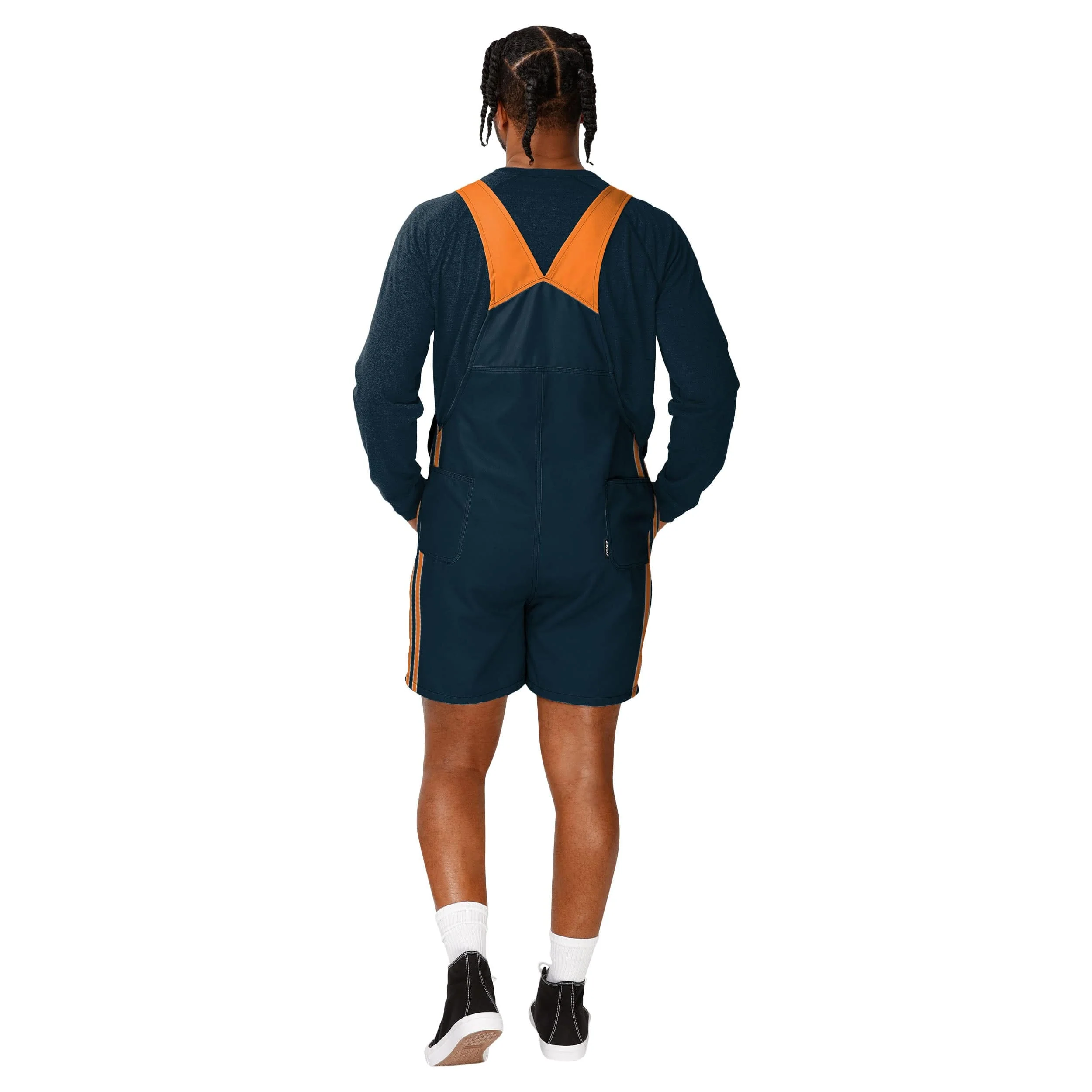 Chicago Bears NFL Mens Team Stripe Bib Shortalls - Image 2