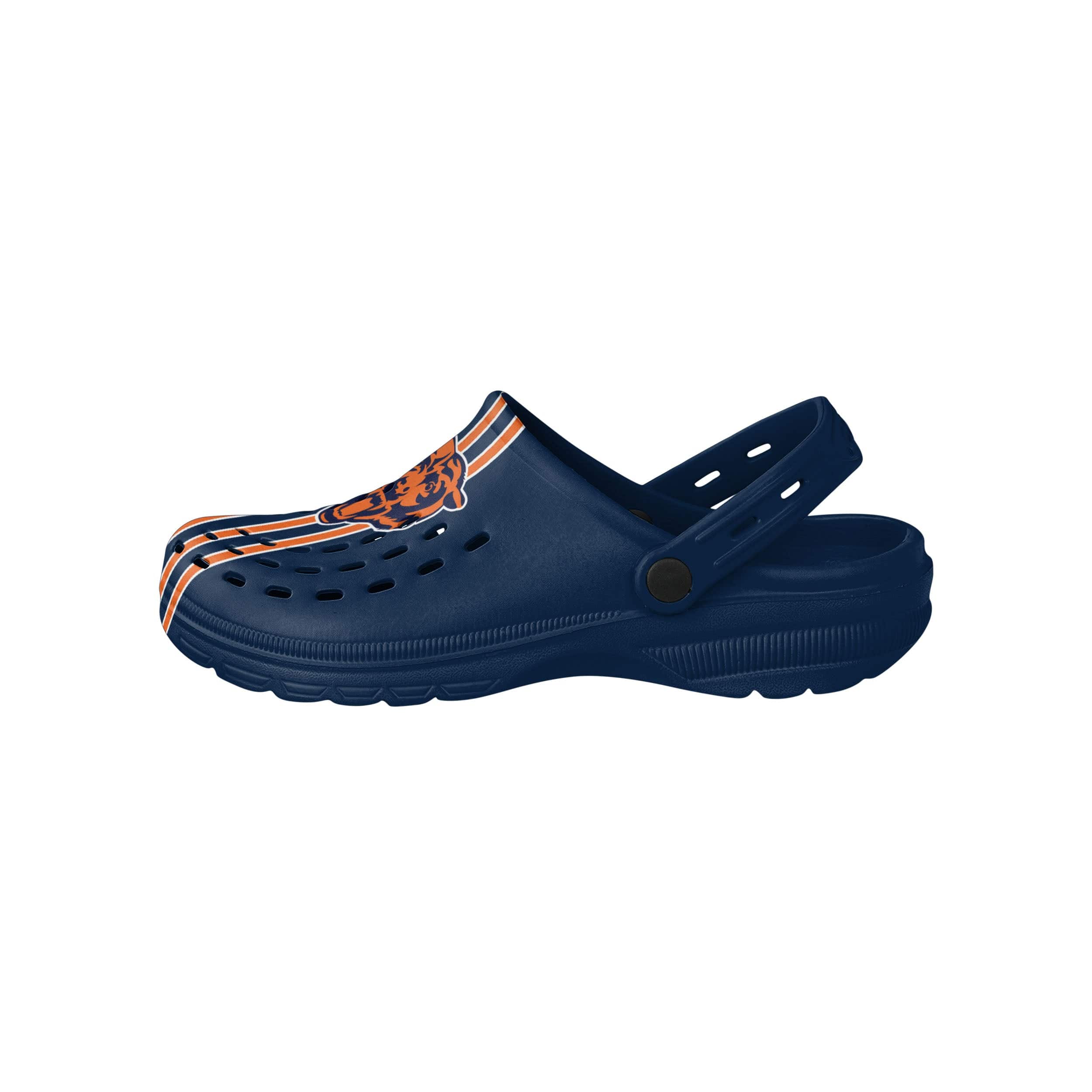 Chicago Bears NFL Mens Team Stripe Clog With Strap - Image 2
