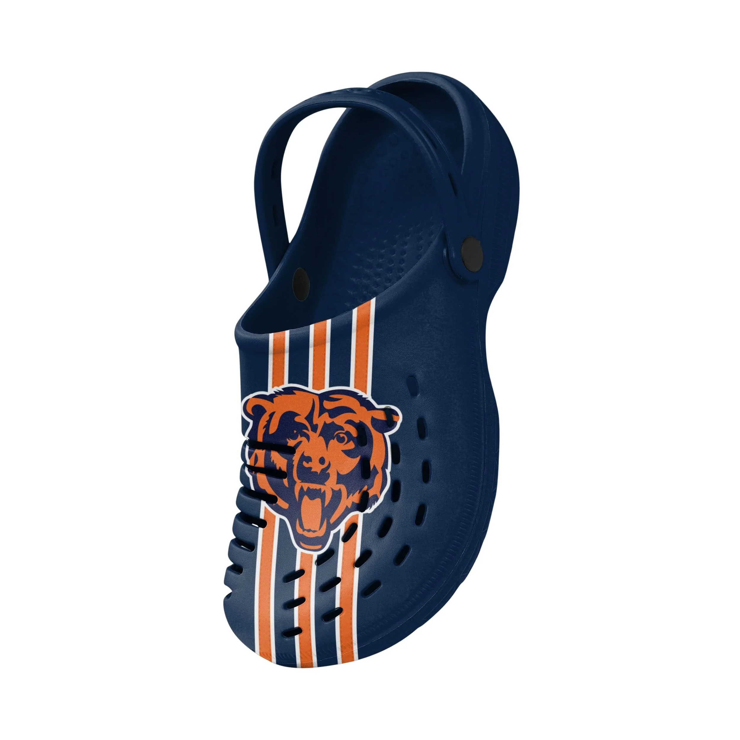 Chicago Bears NFL Mens Team Stripe Clog With Strap - Image 3