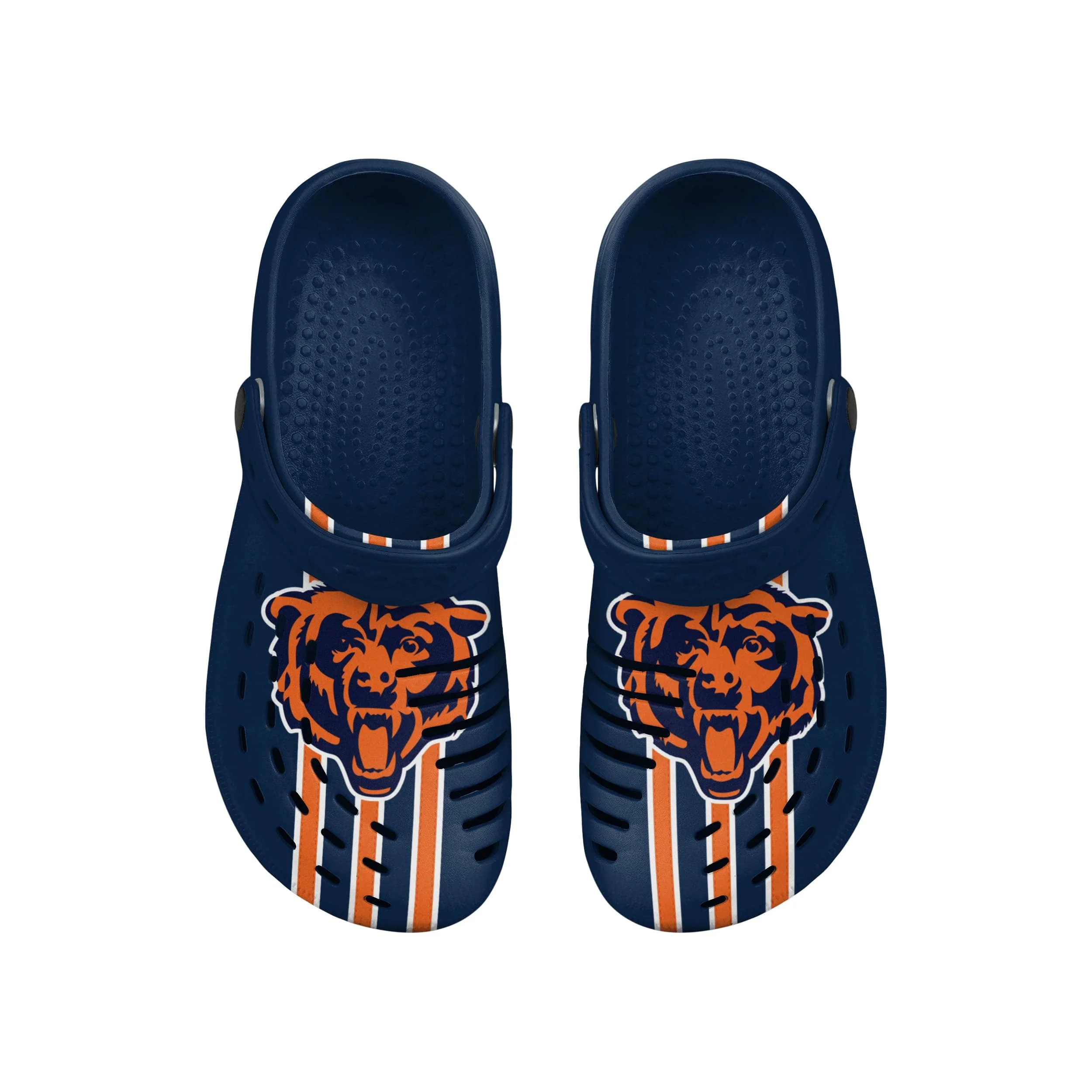 Chicago Bears NFL Mens Team Stripe Clog With Strap - Image 4