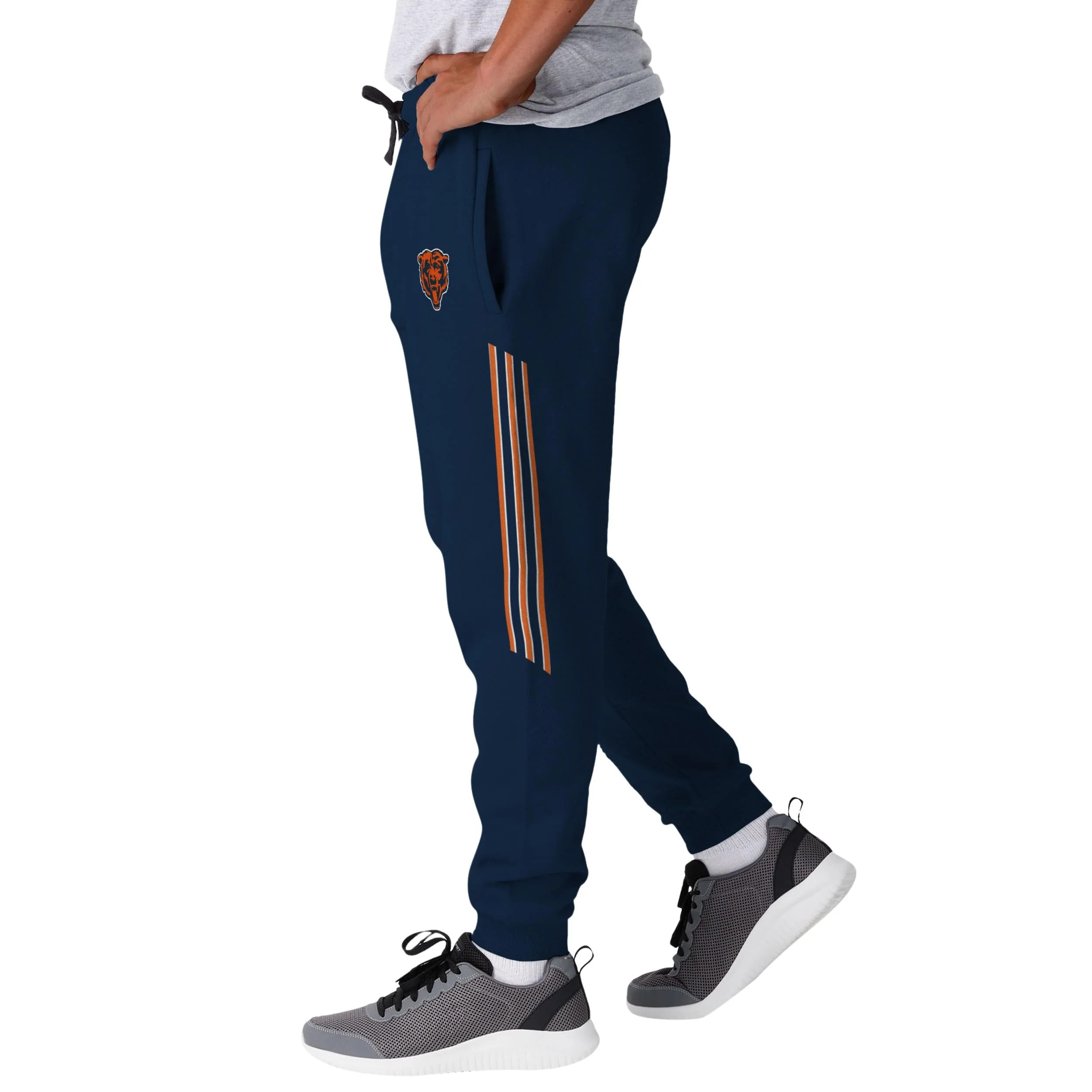 Chicago Bears NFL Mens Team Stripe Joggers - Image 2