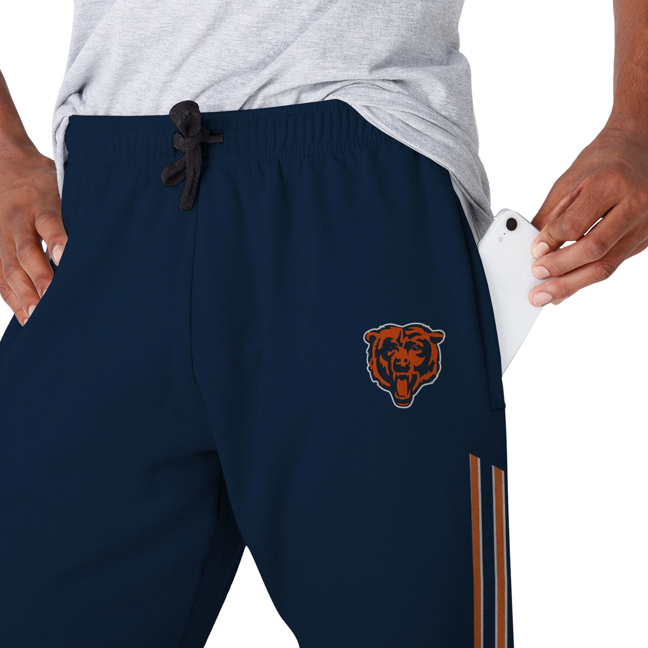 Chicago Bears NFL Mens Team Stripe Joggers - Image 4