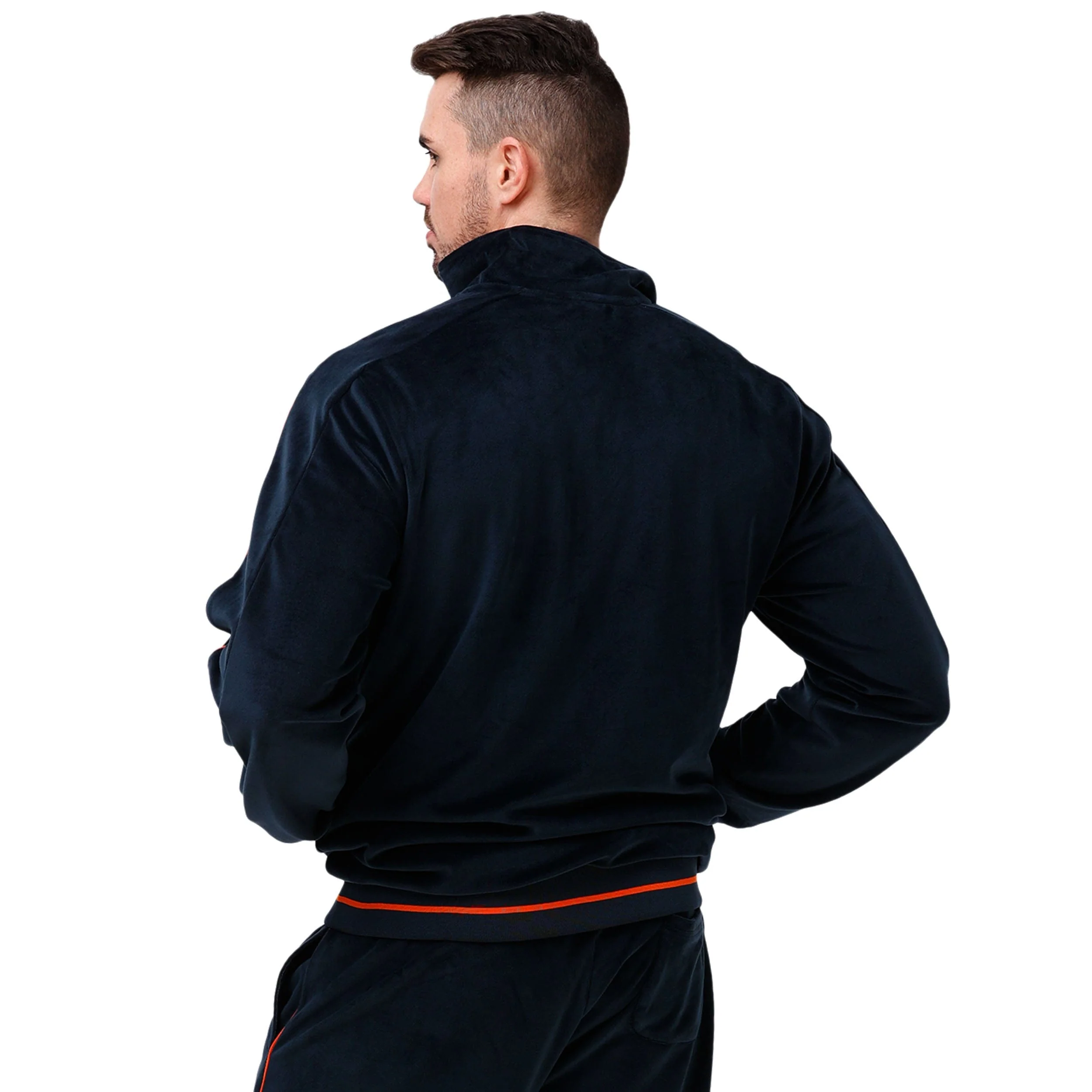 Chicago Bears NFL Mens Velour Zip Up Top - Image 2