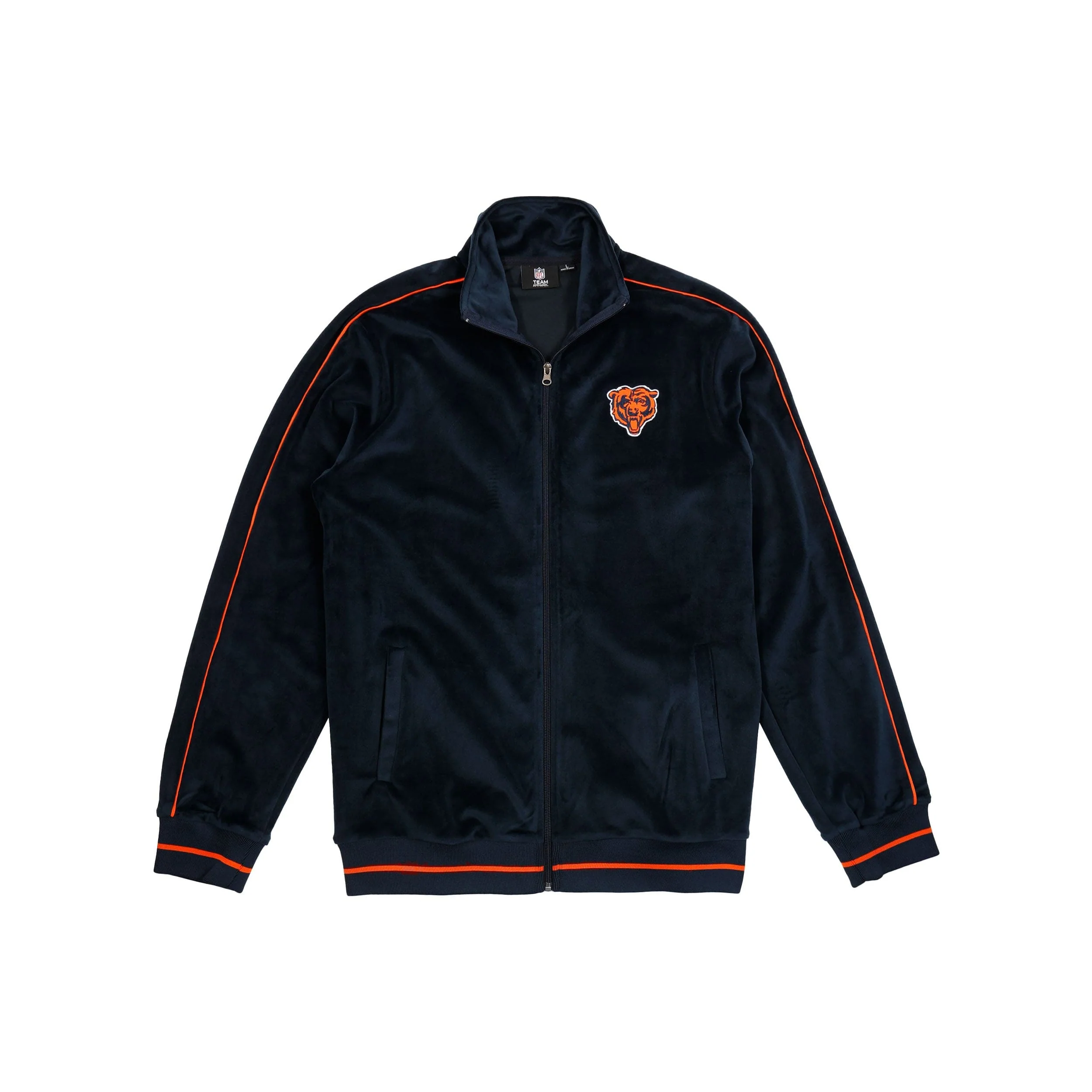 Chicago Bears NFL Mens Velour Zip Up Top - Image 6