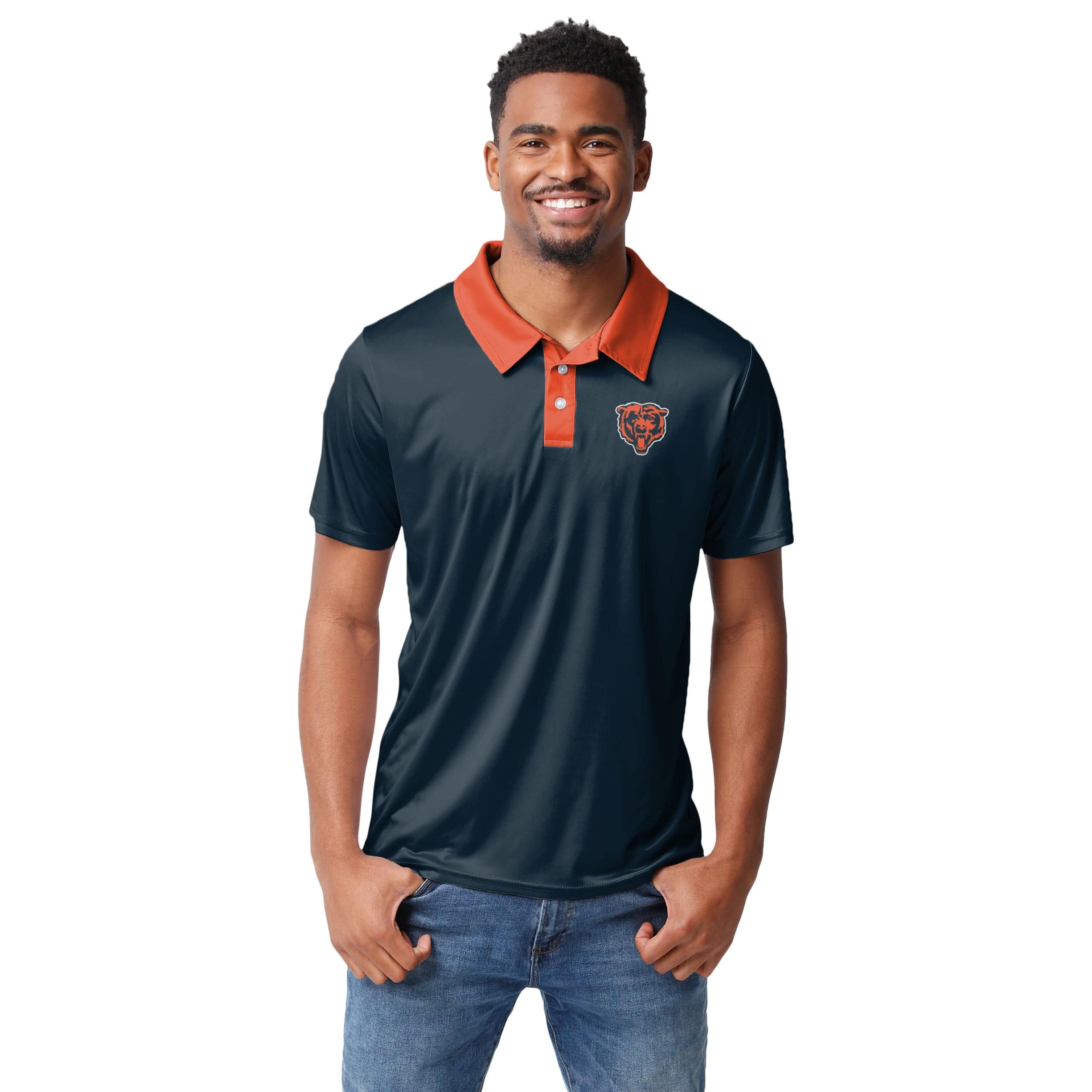 Chicago Bears NFL Mens Workday Warrior Polyester Polo - Image 2