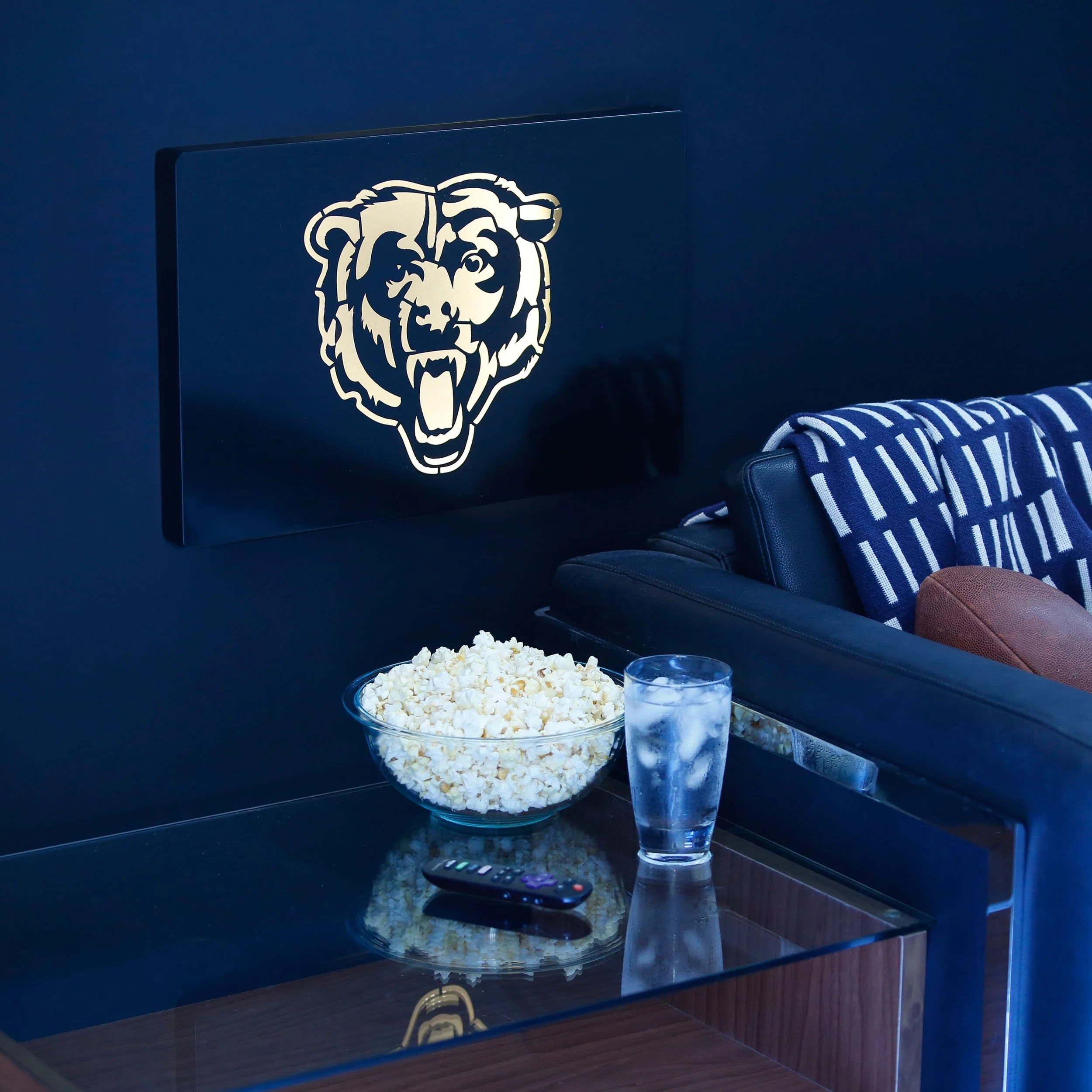 Chicago Bears NFL Metal Light Up Logo Sign - Image 2