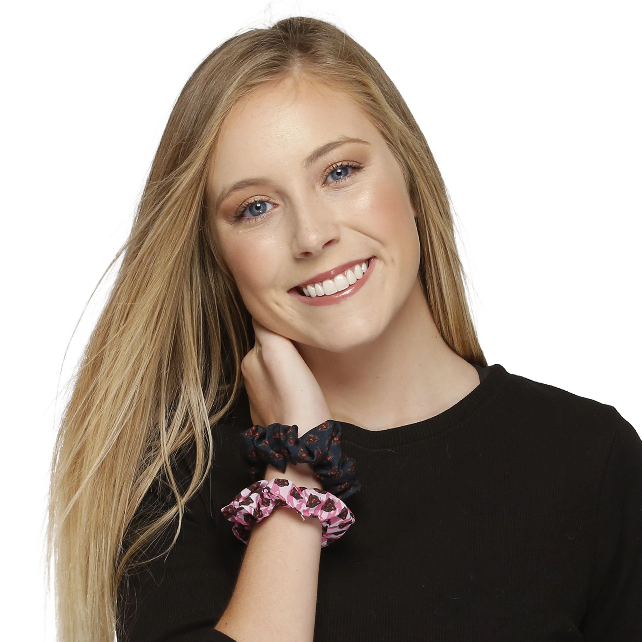 Chicago Bears NFL Mini Print 3 Pack Scrunchies - Image 3