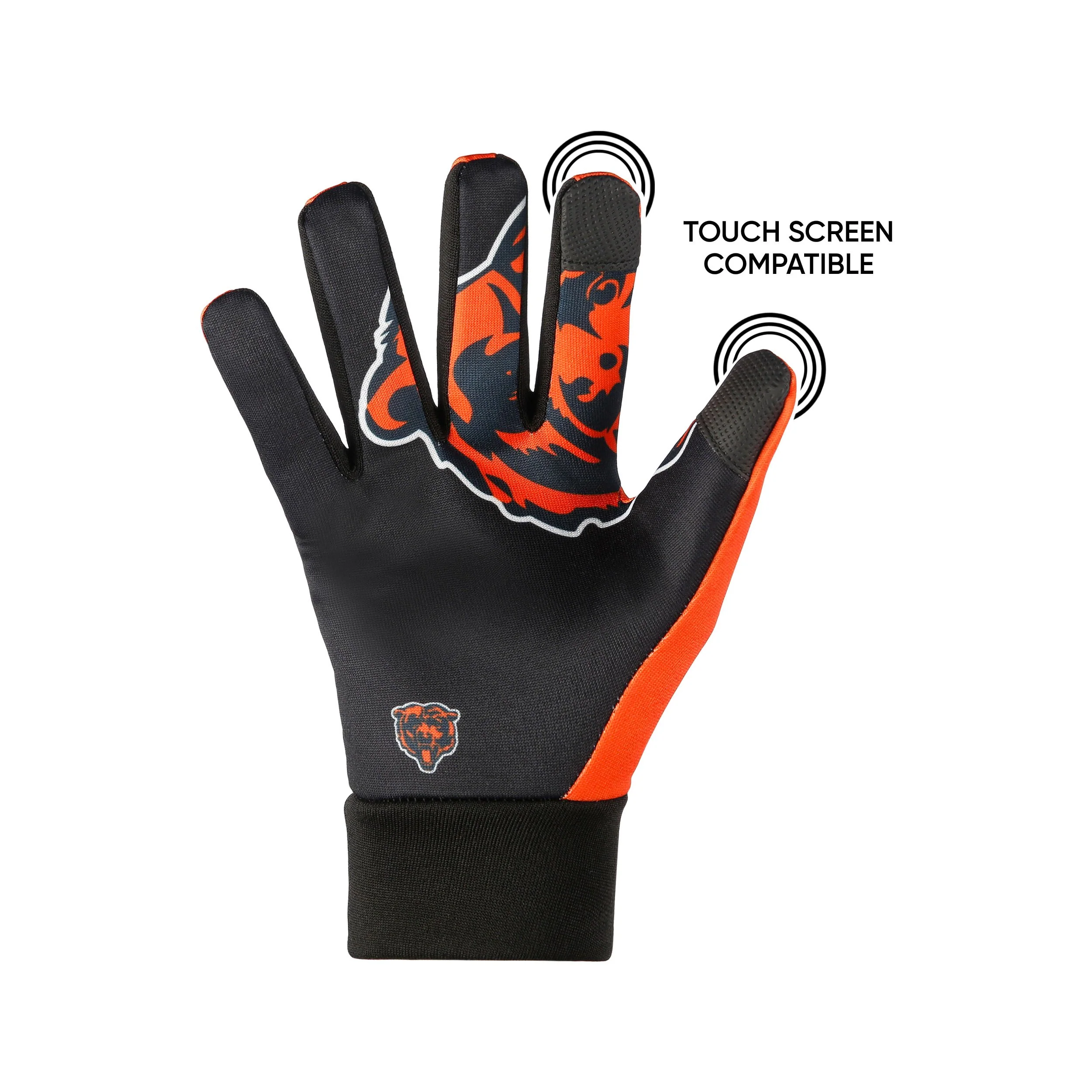 Chicago Bears NFL Palm Logo Texting Gloves - Image 3