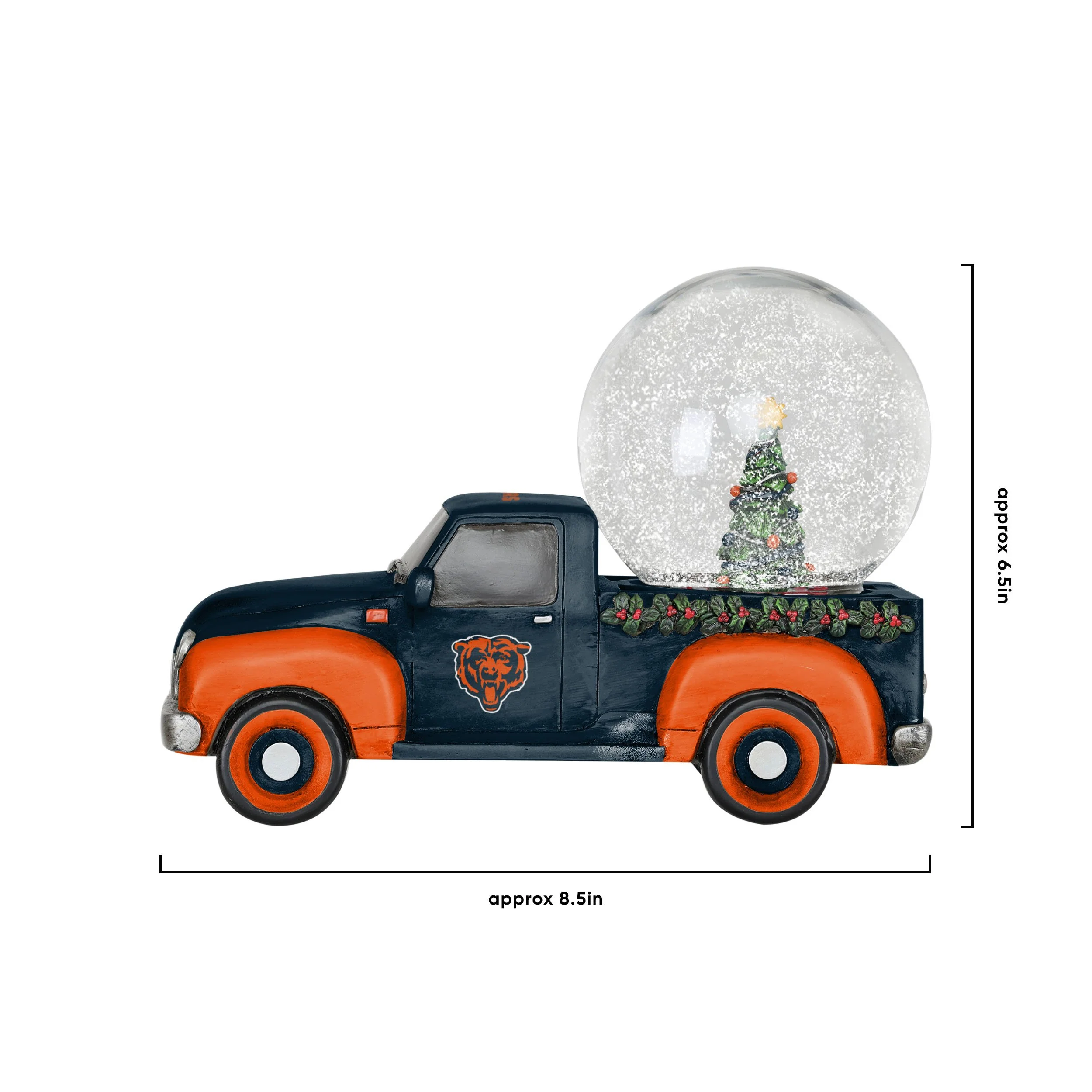 Chicago Bears NFL Pickup Truck Snow Globe - Image 5