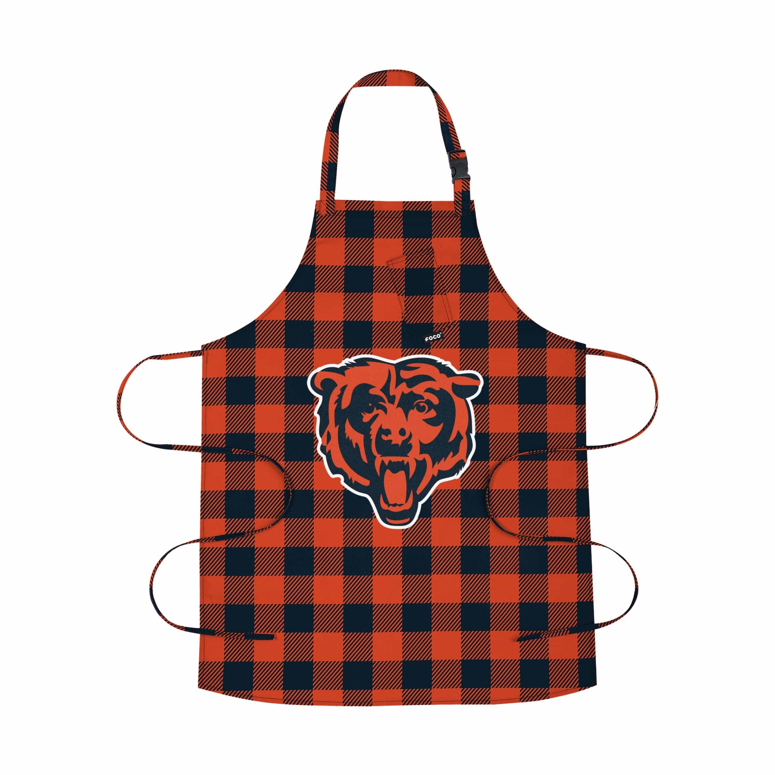 Chicago Bears NFL Plaid Apron