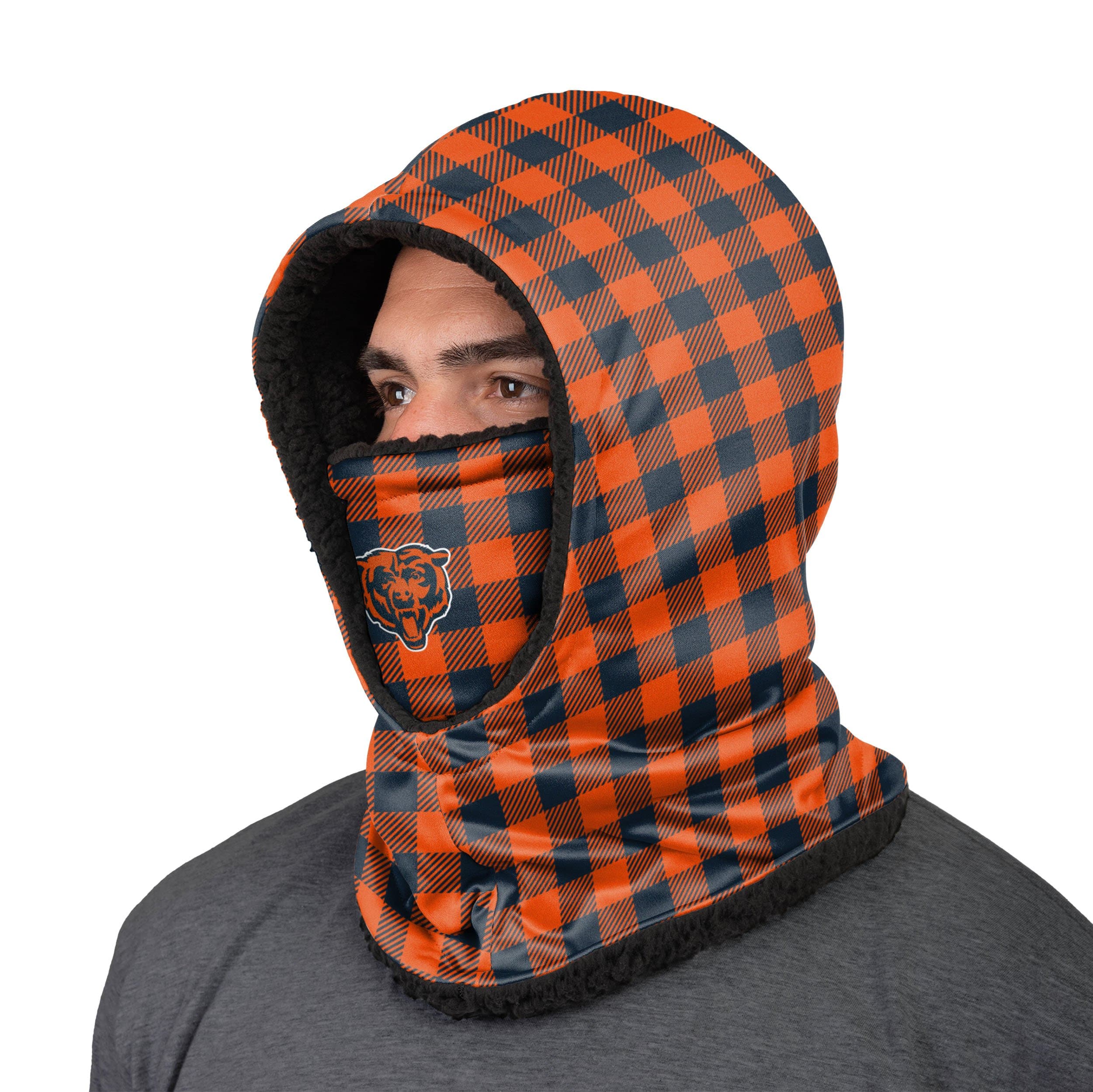 Chicago Bears NFL Plaid Hooded Gaiter - Image 2