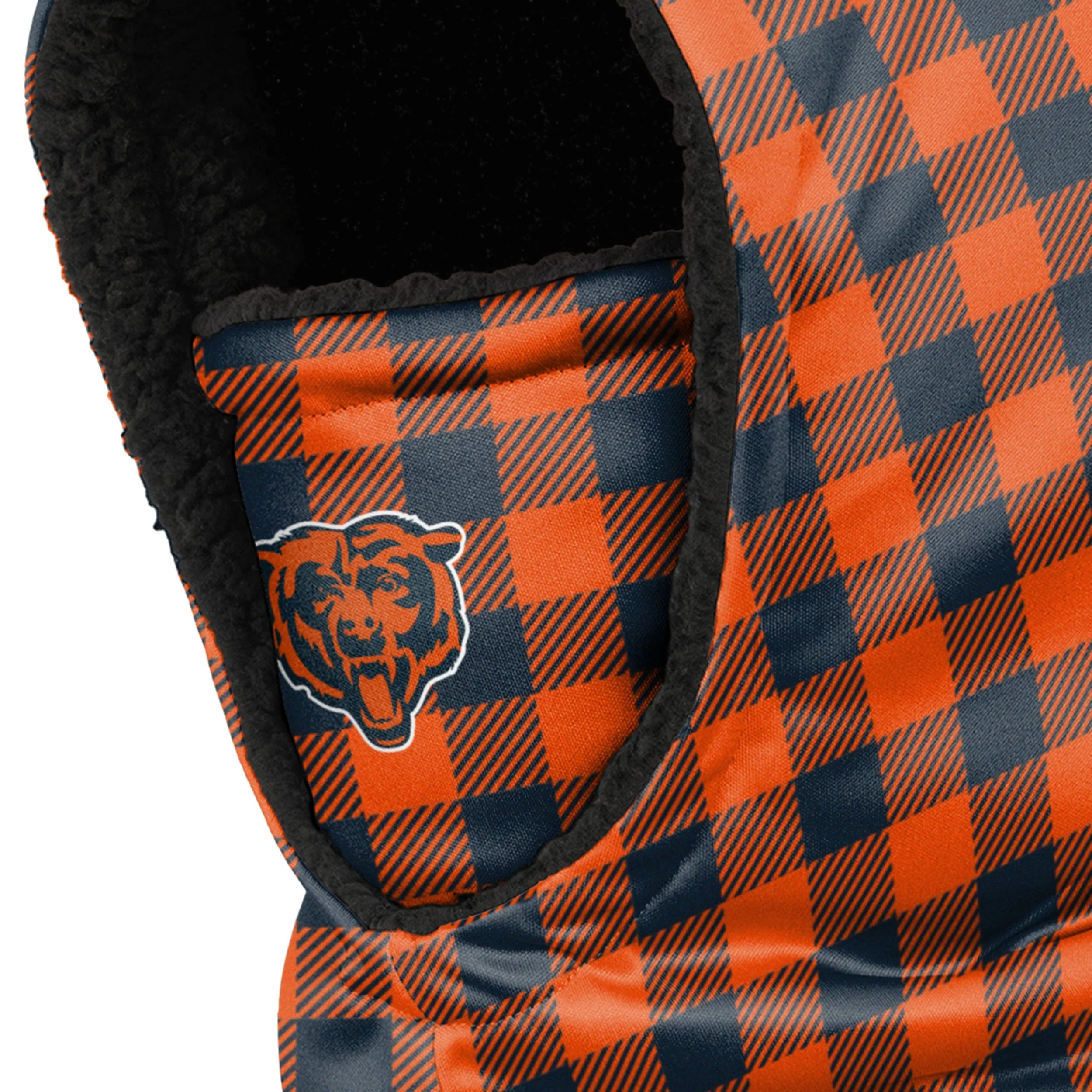 Chicago Bears NFL Plaid Hooded Gaiter - Image 3