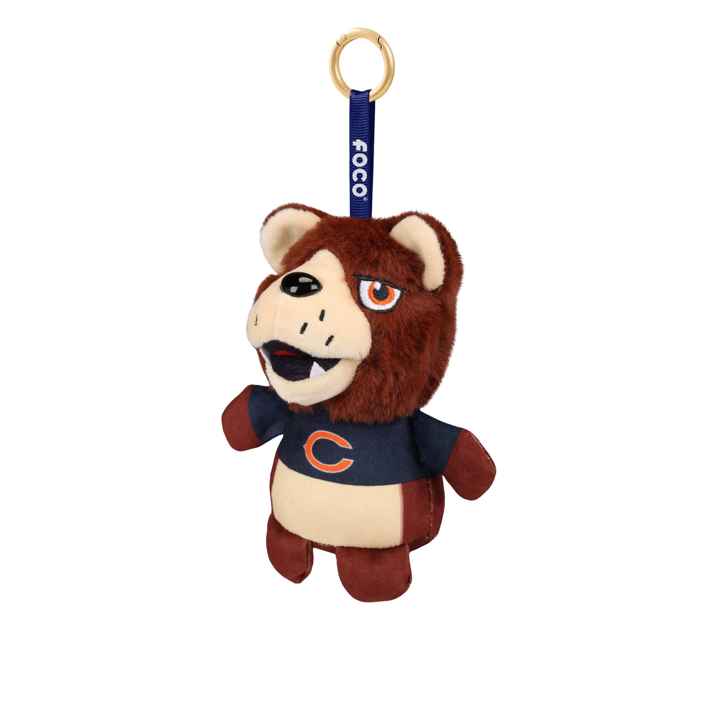 Chicago Bears NFL Plush Teamie Beanie Mascot Bag Charm Keychain - Image 3