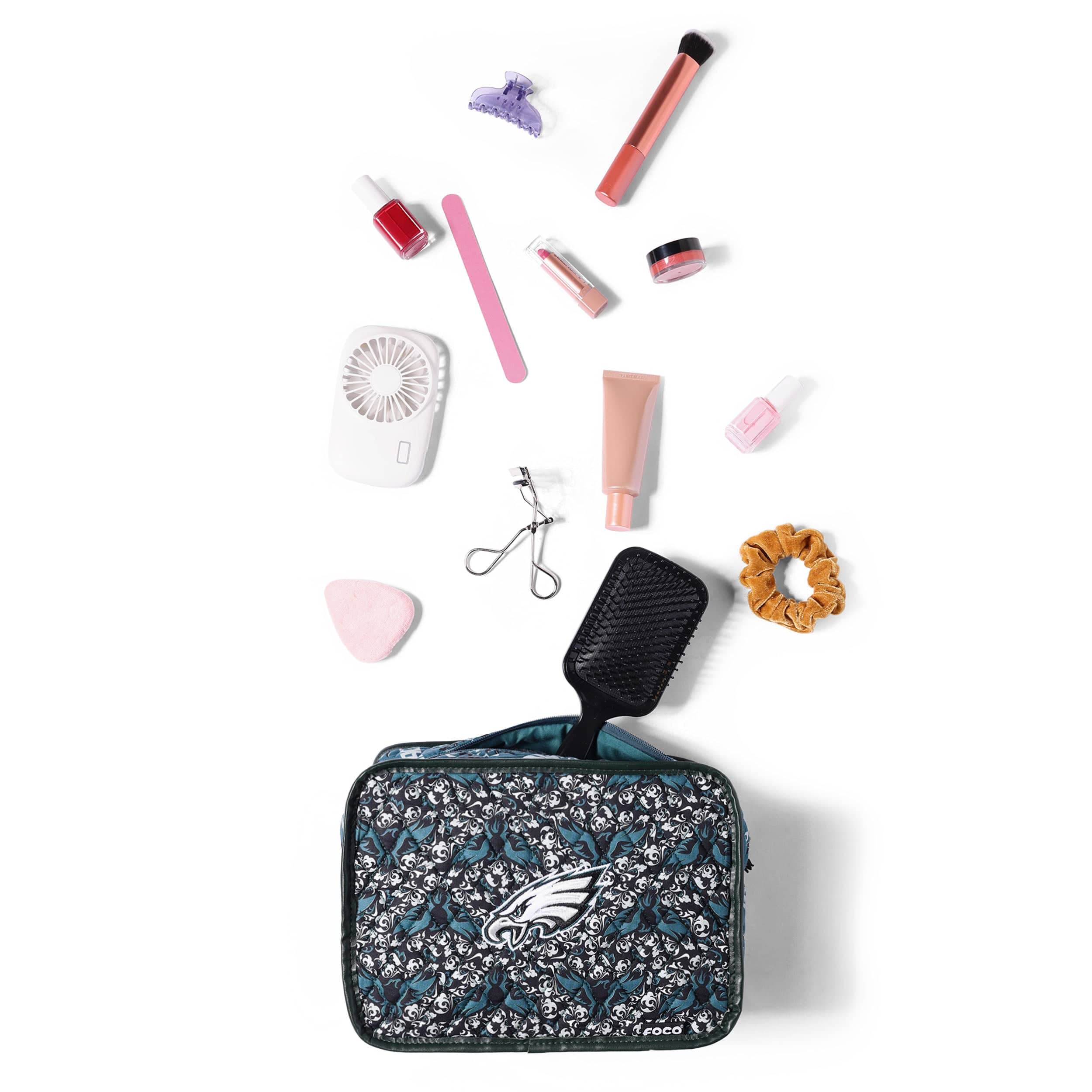 Chicago Bears NFL Quilted Printed Cosmetic Bag - Image 6