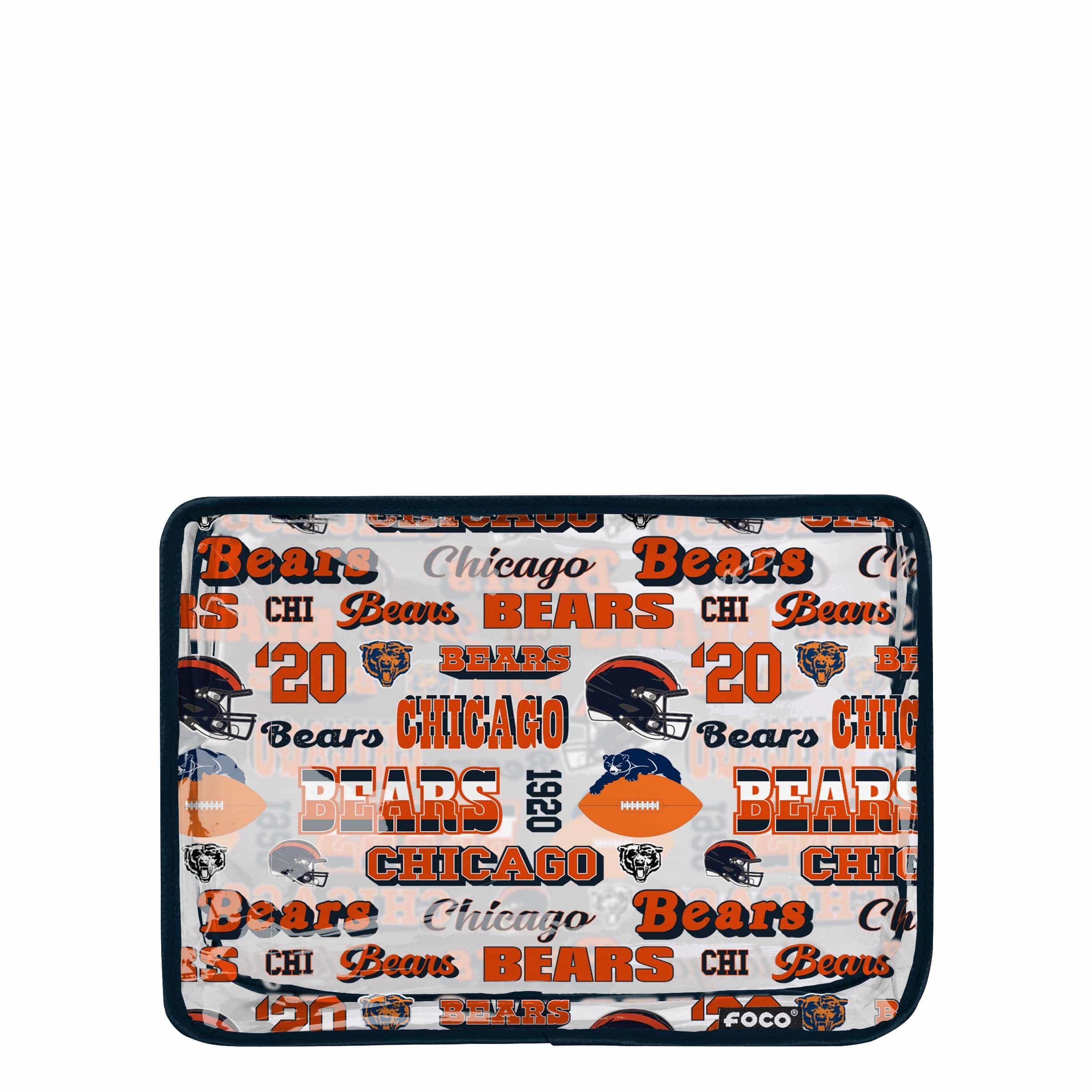 Chicago Bears NFL Repeat Retro Print Clear Cosmetic Bag - Image 3