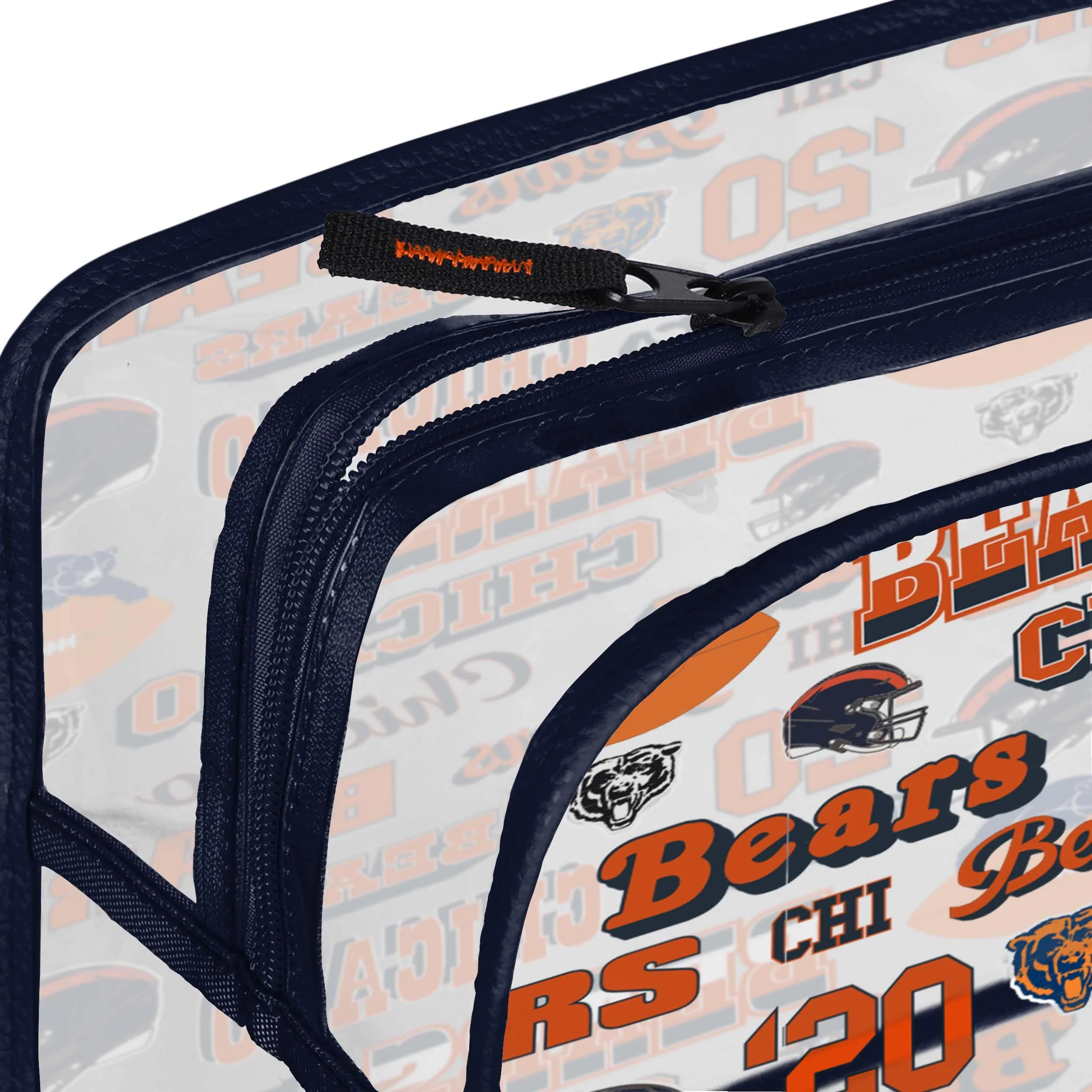Chicago Bears NFL Repeat Retro Print Clear Cosmetic Bag - Image 4