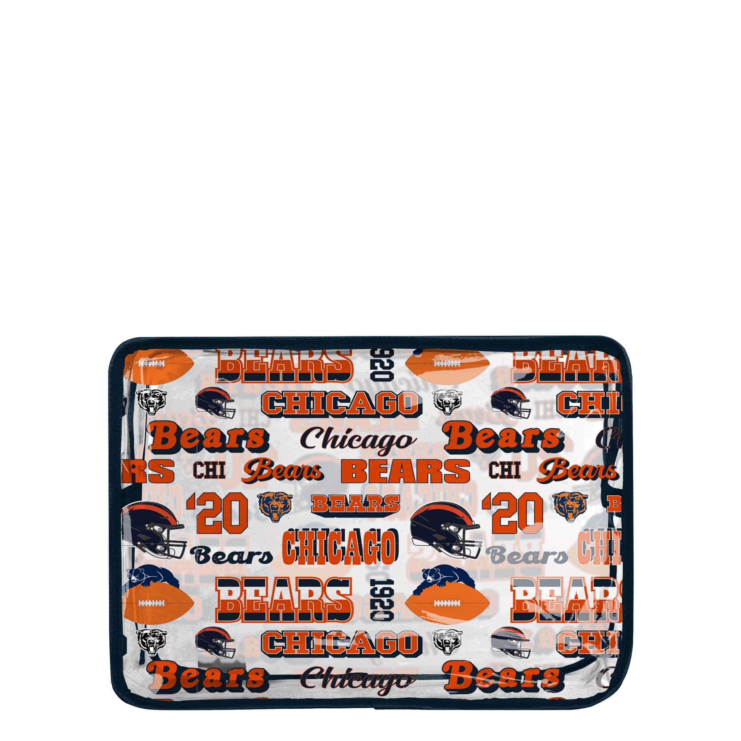 Chicago Bears NFL Repeat Retro Print Clear Cosmetic Bag - Image 5