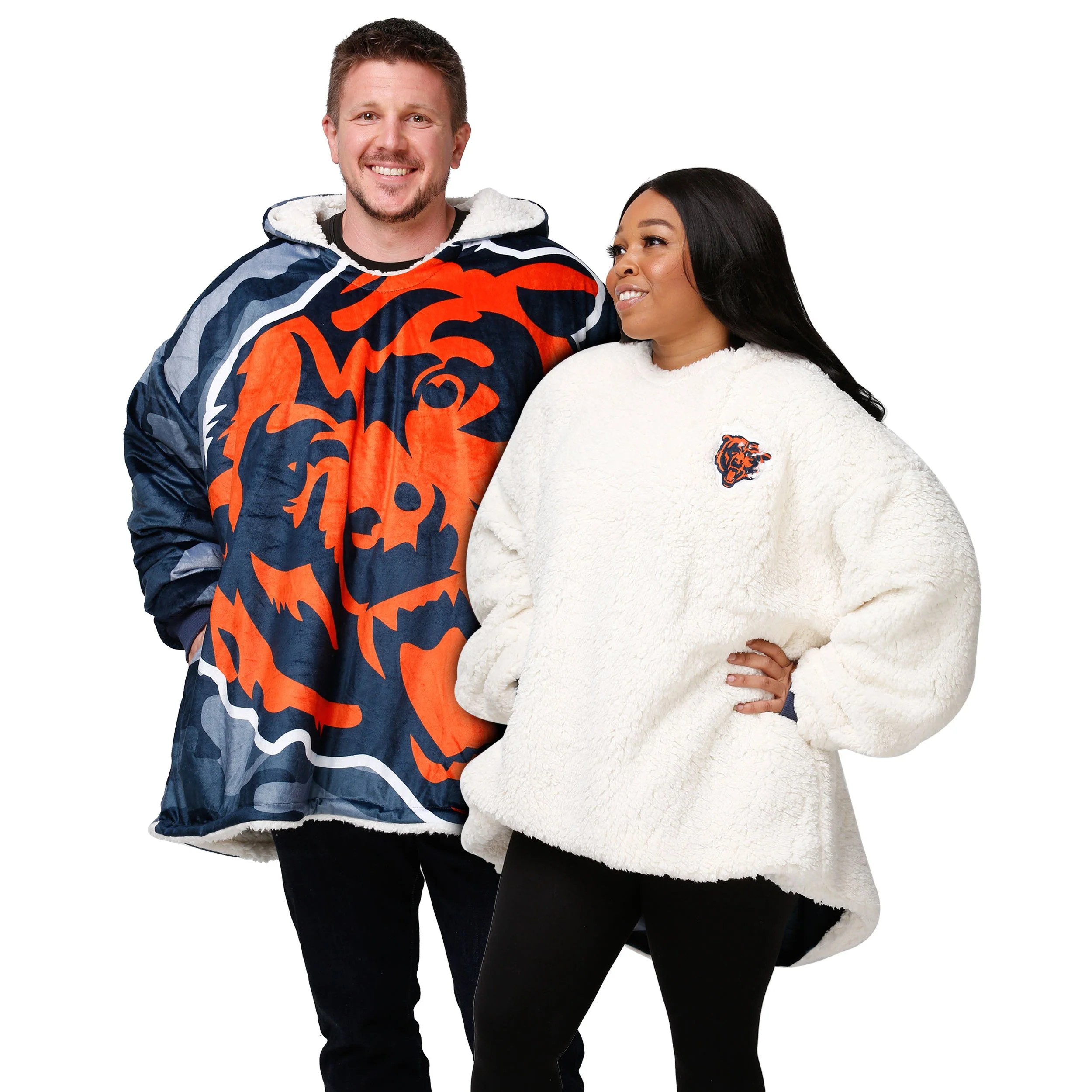 Chicago Bears NFL Reversible Team Color Camo Hoodeez