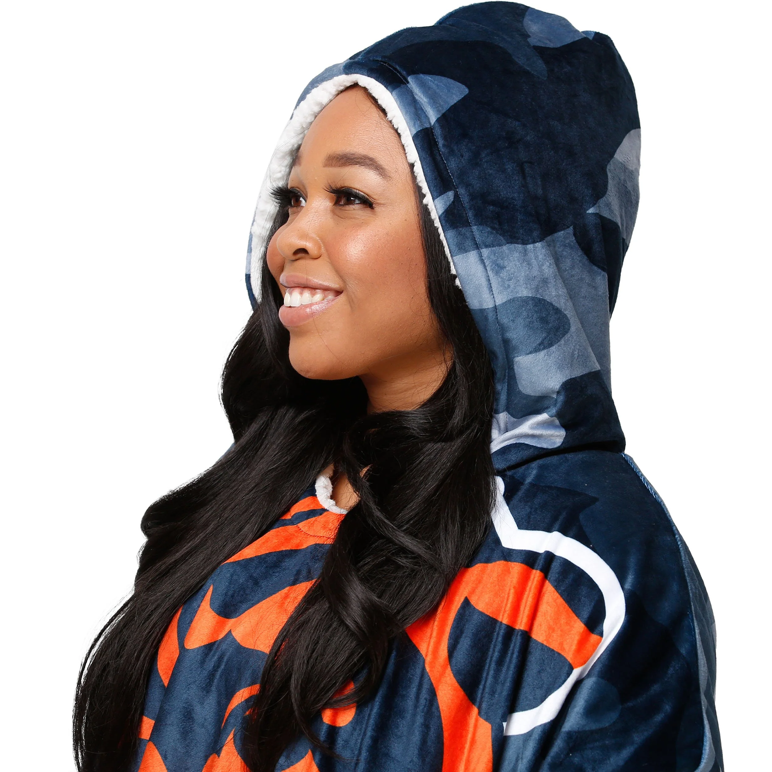 Chicago Bears NFL Reversible Team Color Camo Hoodeez - Image 6